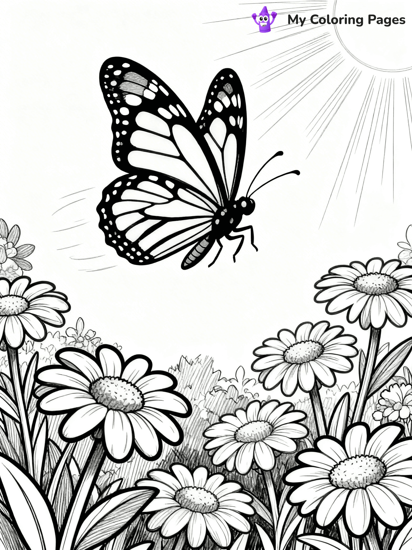 Monarch Butterfly Coloring Pages - 22