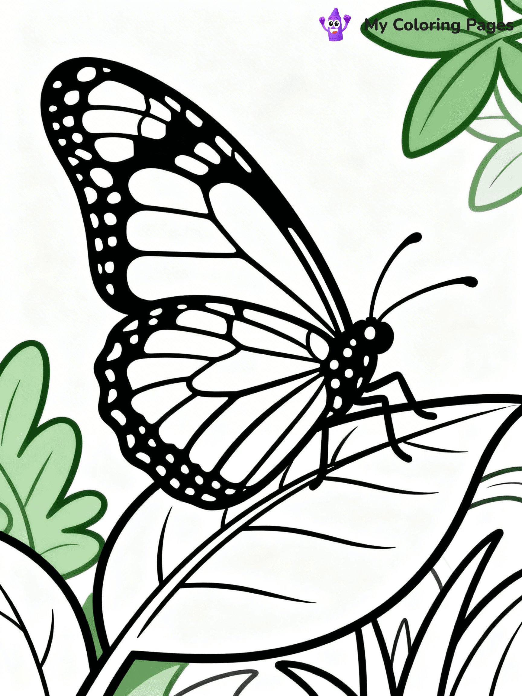 Monarch Butterfly Coloring Pages - 18