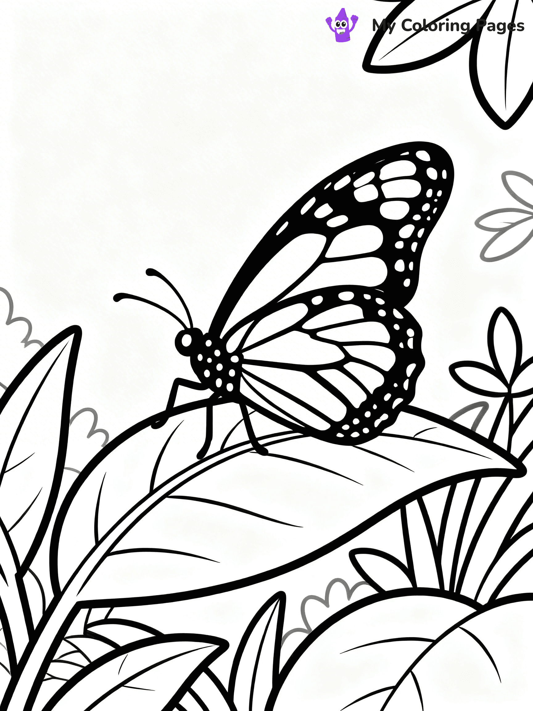 Monarch Butterfly Coloring Pages - 16