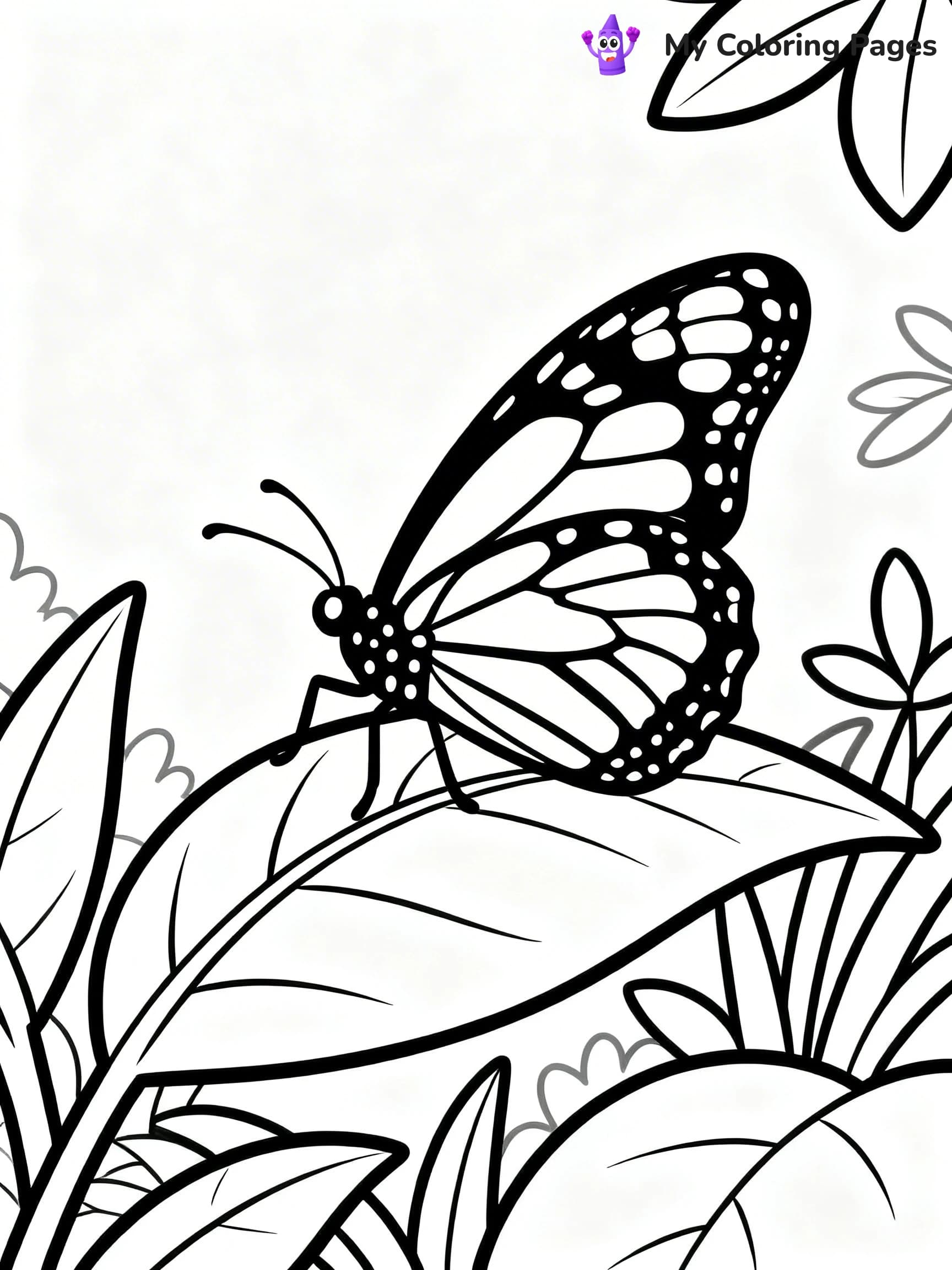 Monarch Butterfly Coloring Pages - 16