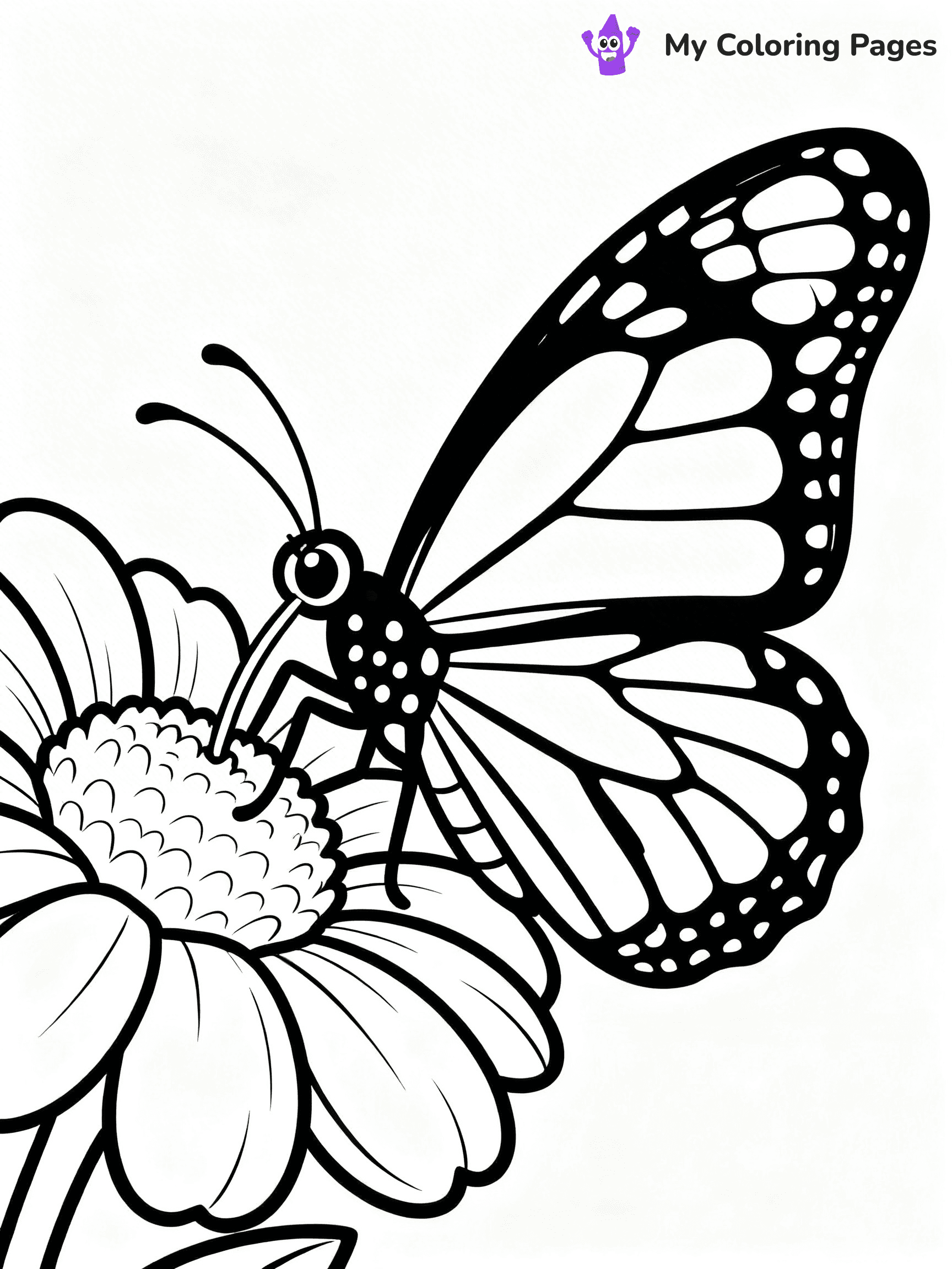 Monarch Butterfly Coloring Pages - 12