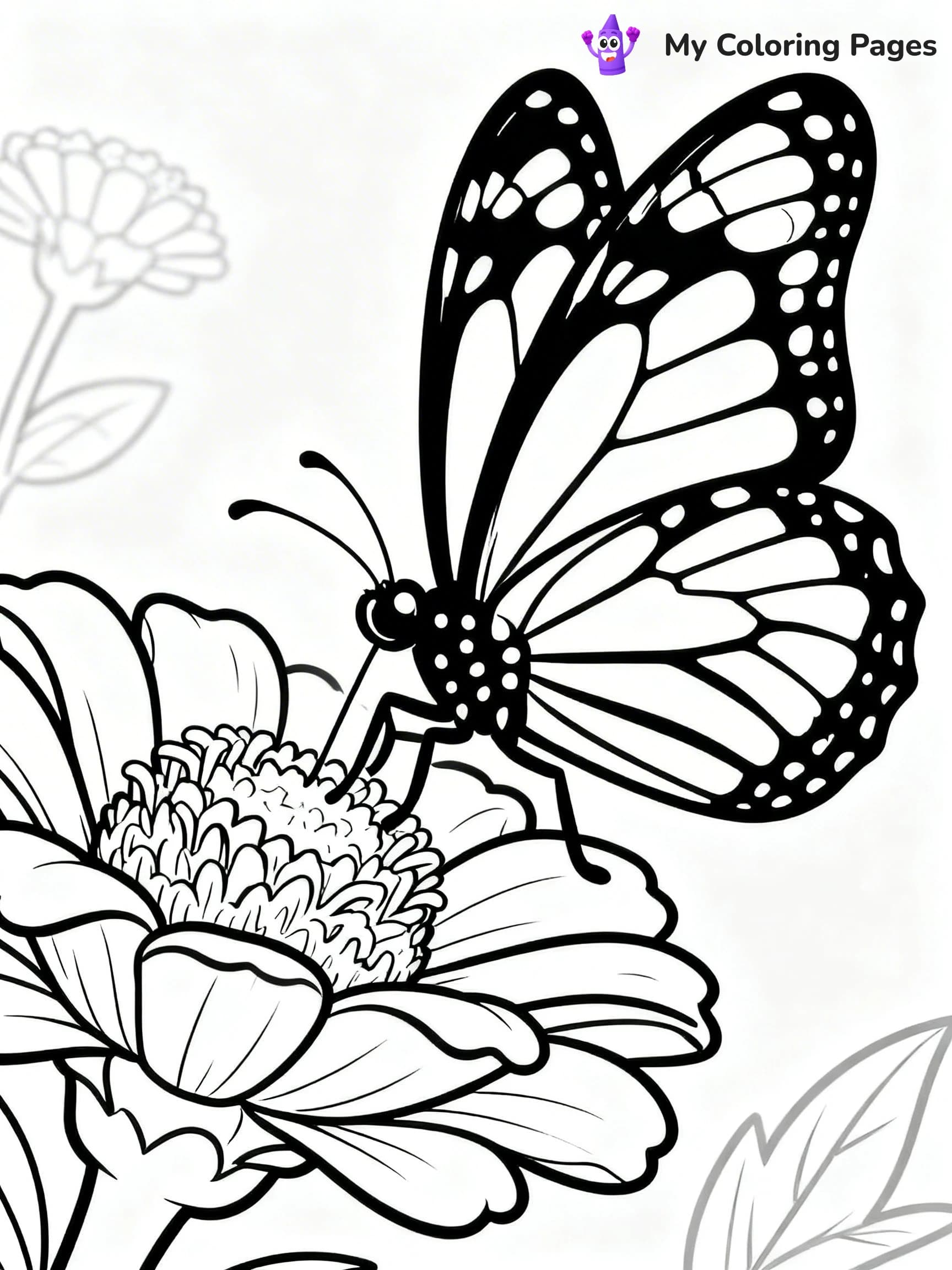 Monarch Butterfly Coloring Pages - 10