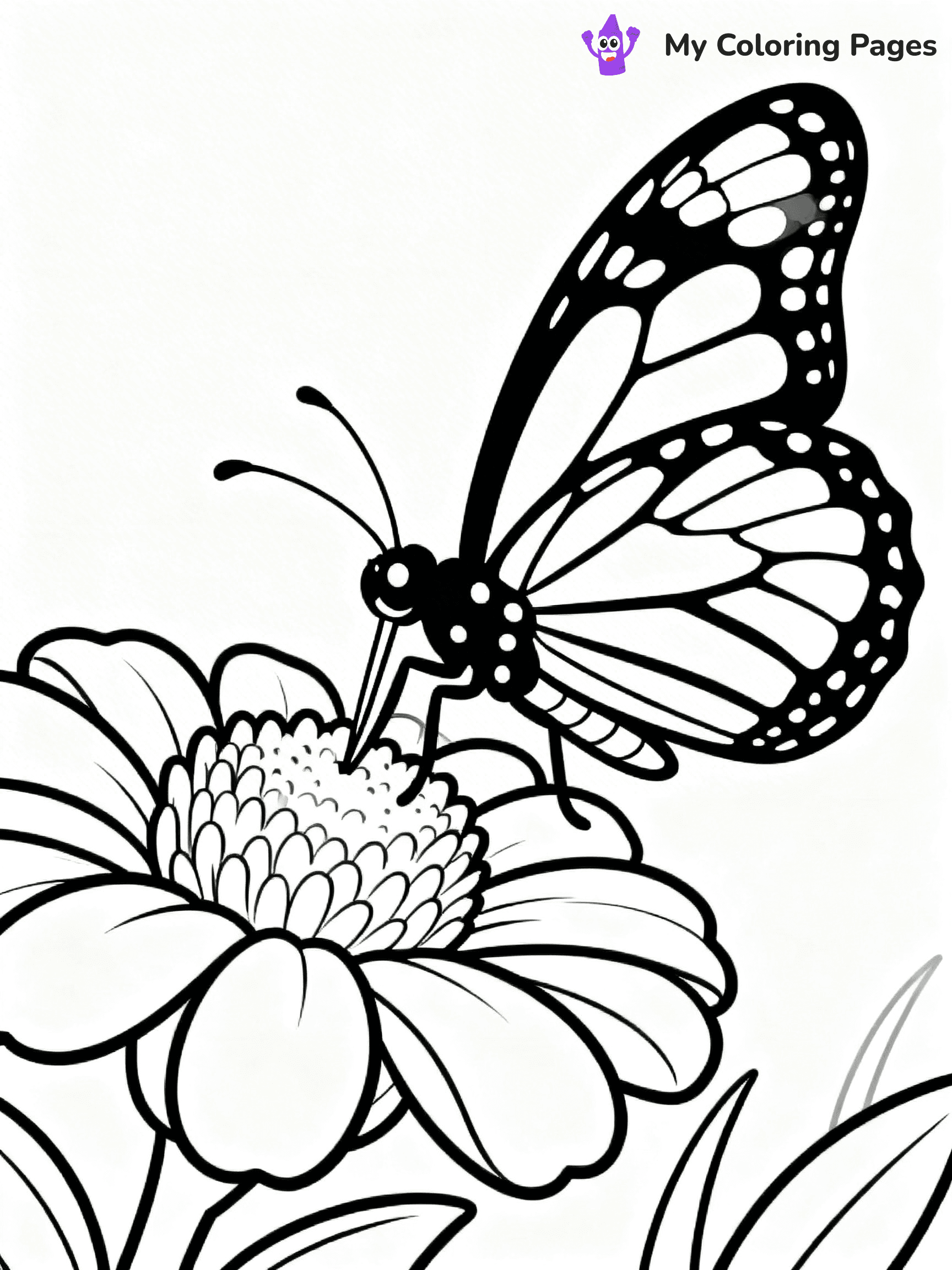 Monarch Butterfly Coloring Pages - 9