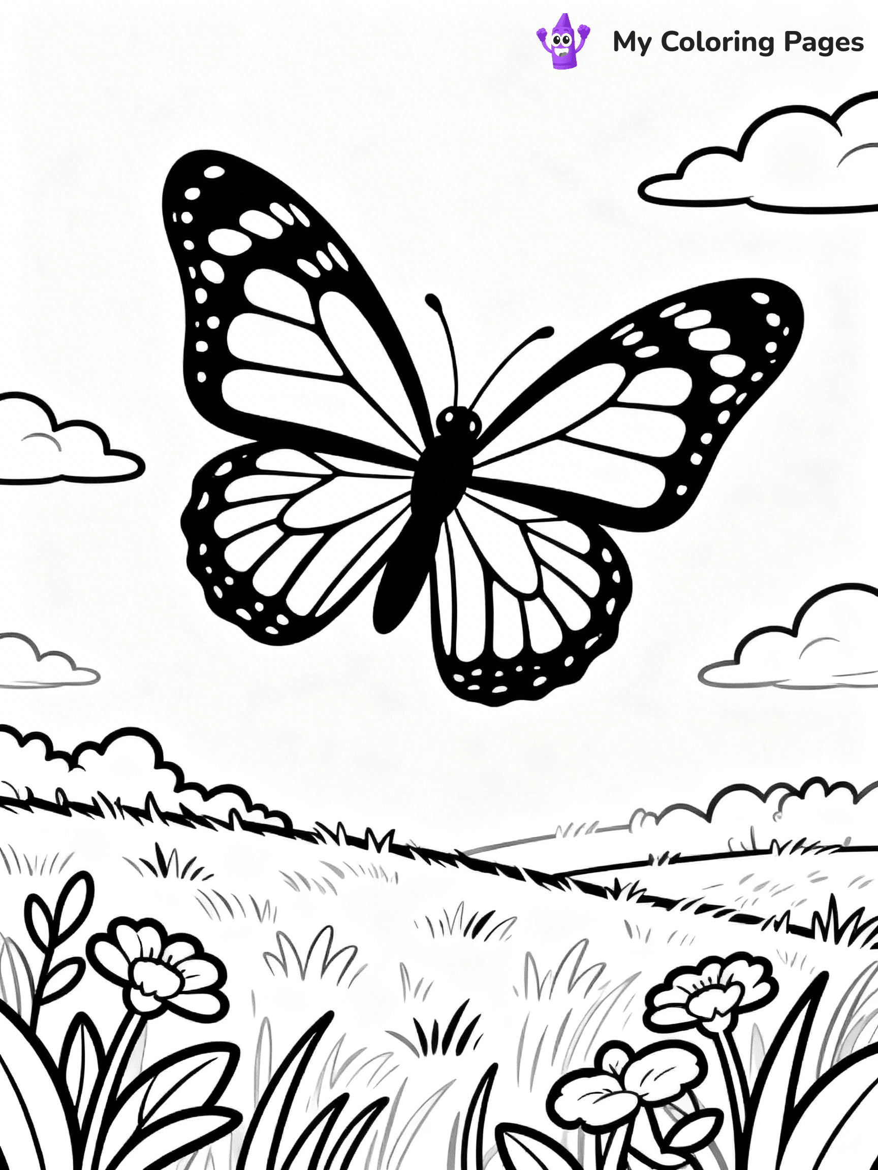 Monarch Butterfly Coloring Pages - 8