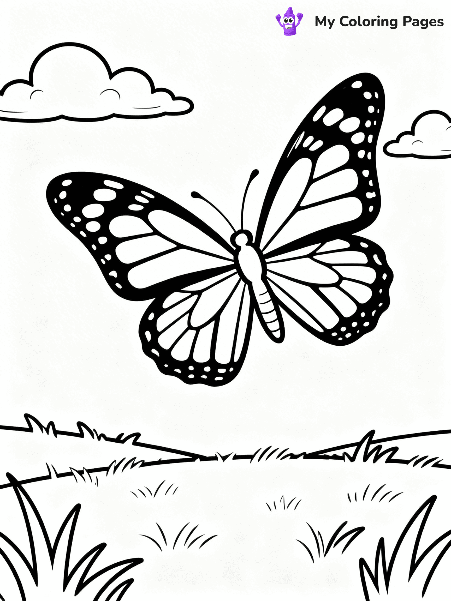 Monarch Butterfly Coloring Pages - 6