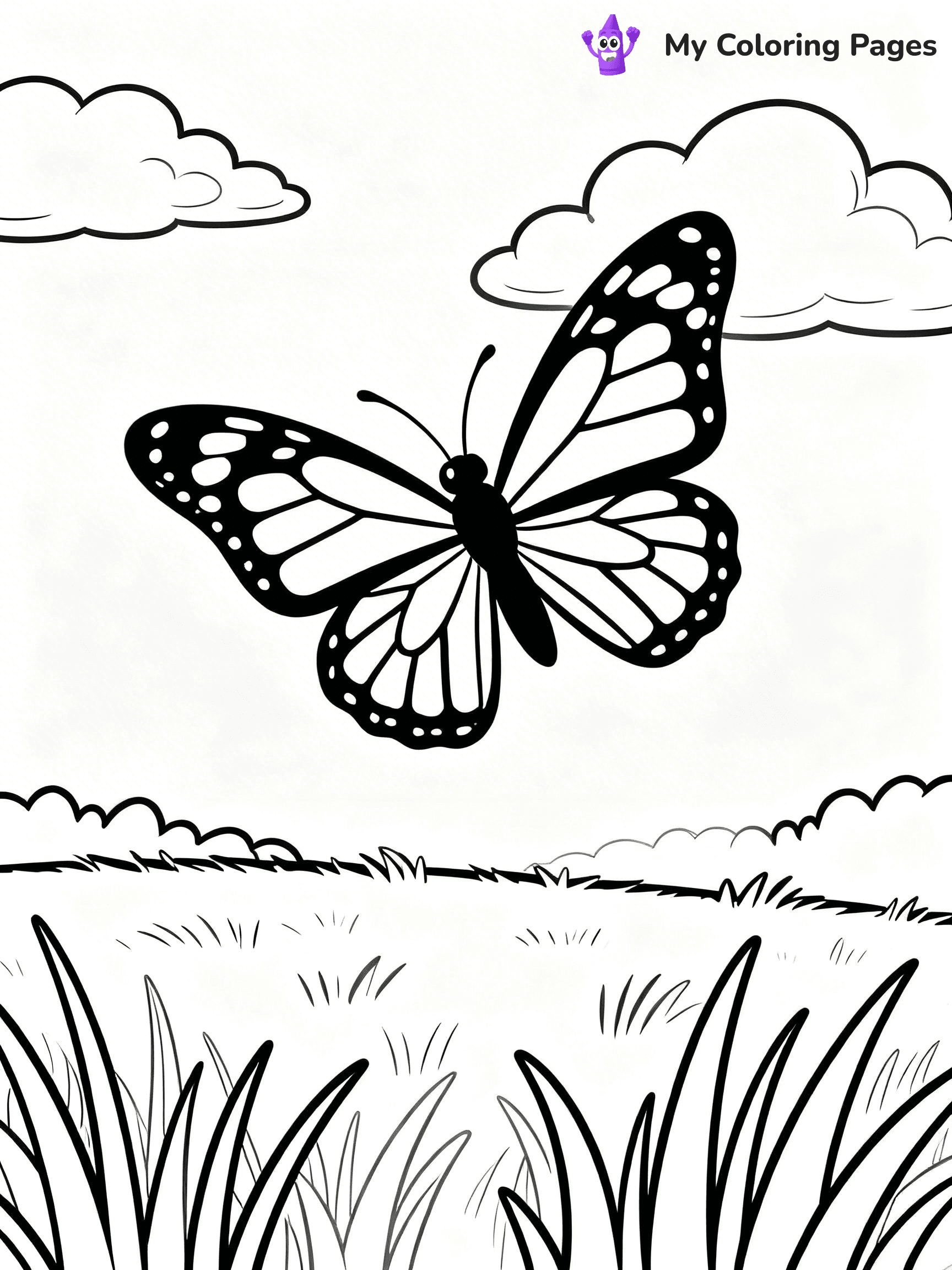 Monarch Butterfly Coloring Pages - 5
