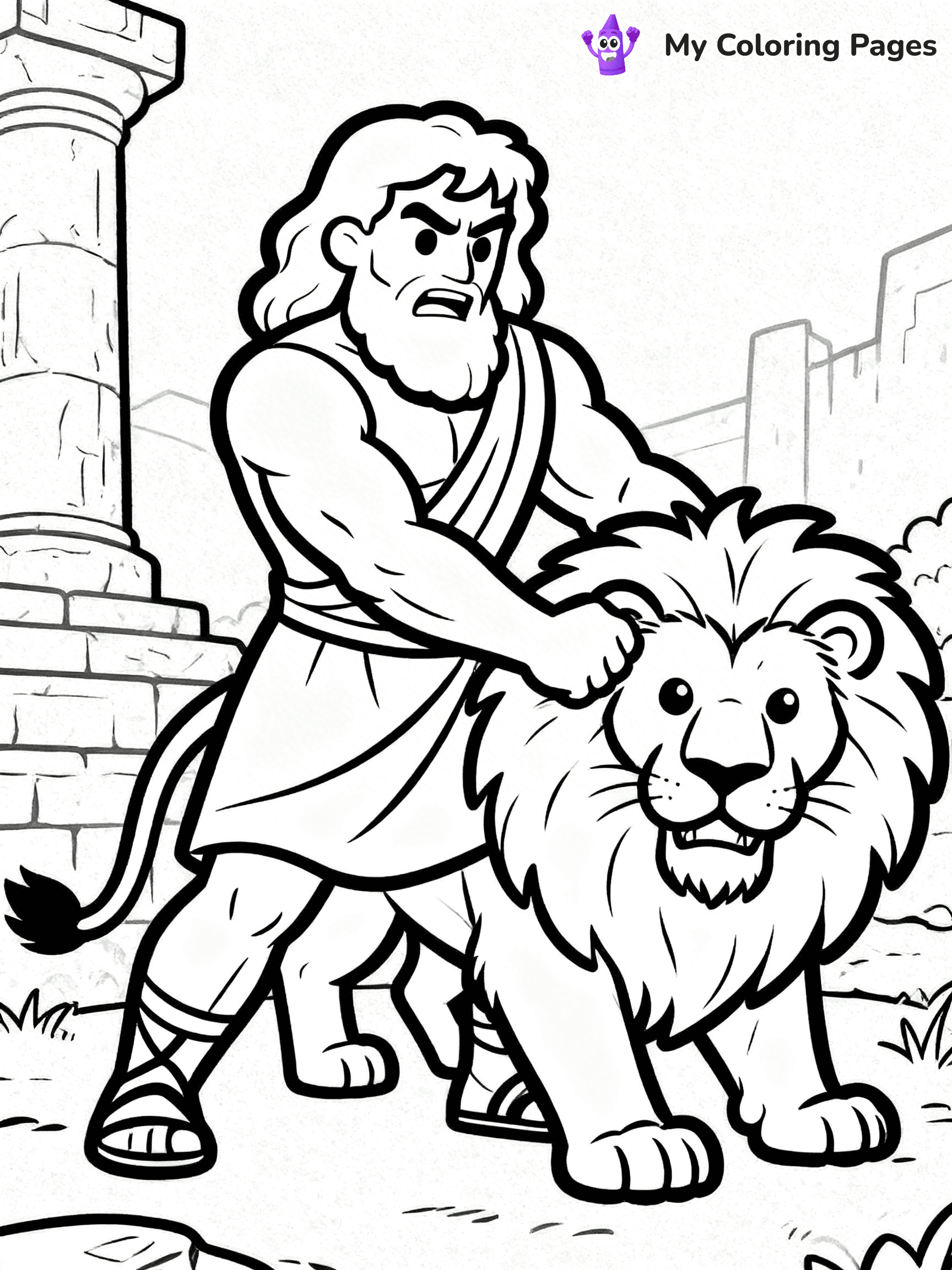 Samson Coloring Pages - 12