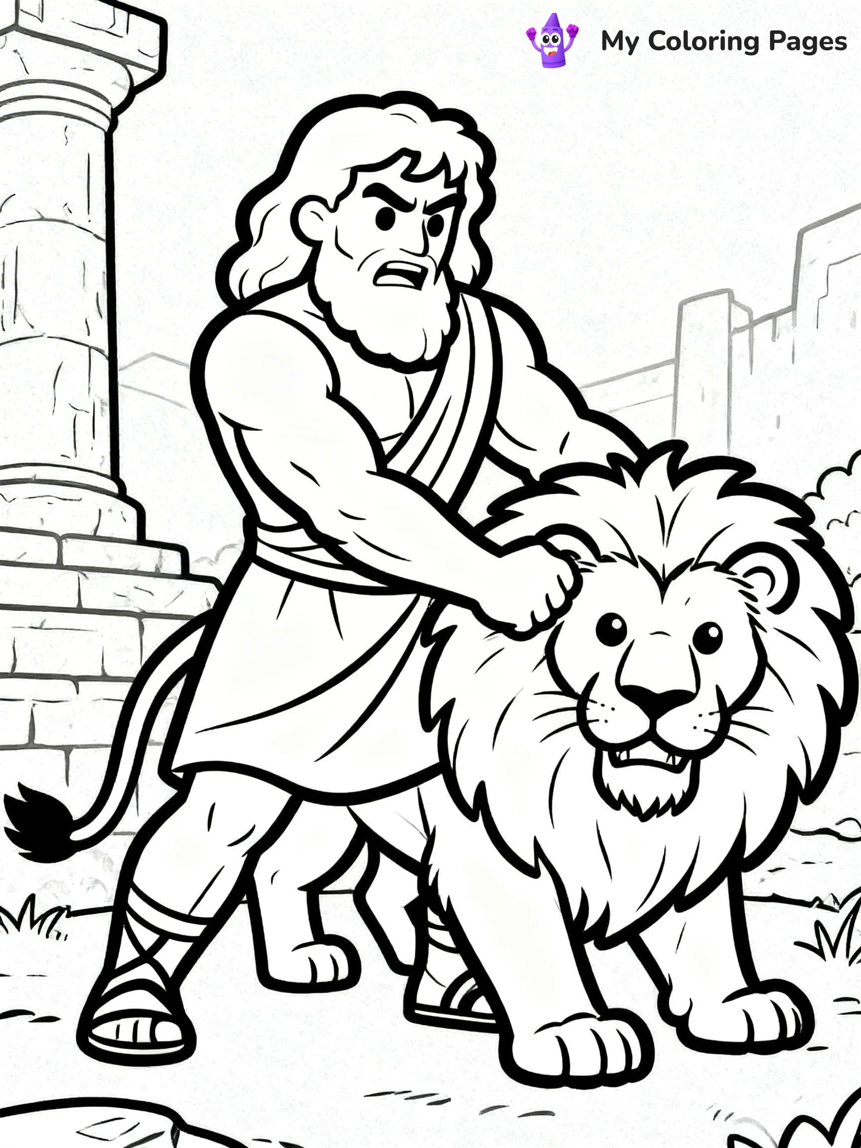 Samson Coloring Pages - 12