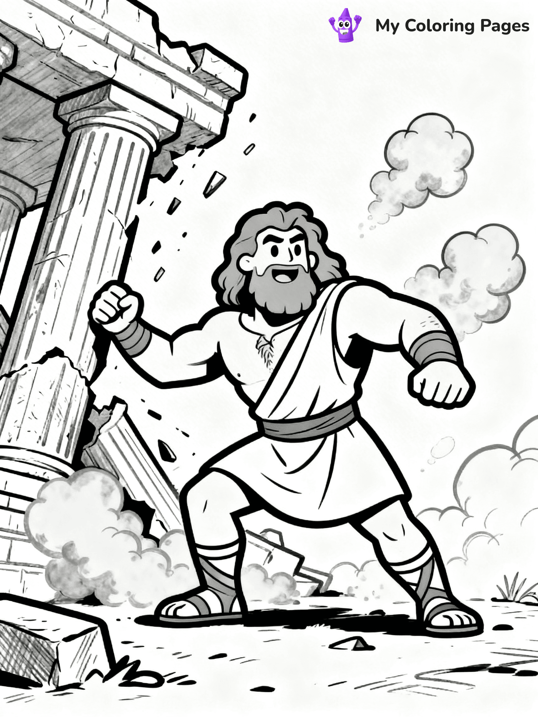 Samson Coloring Pages - 8