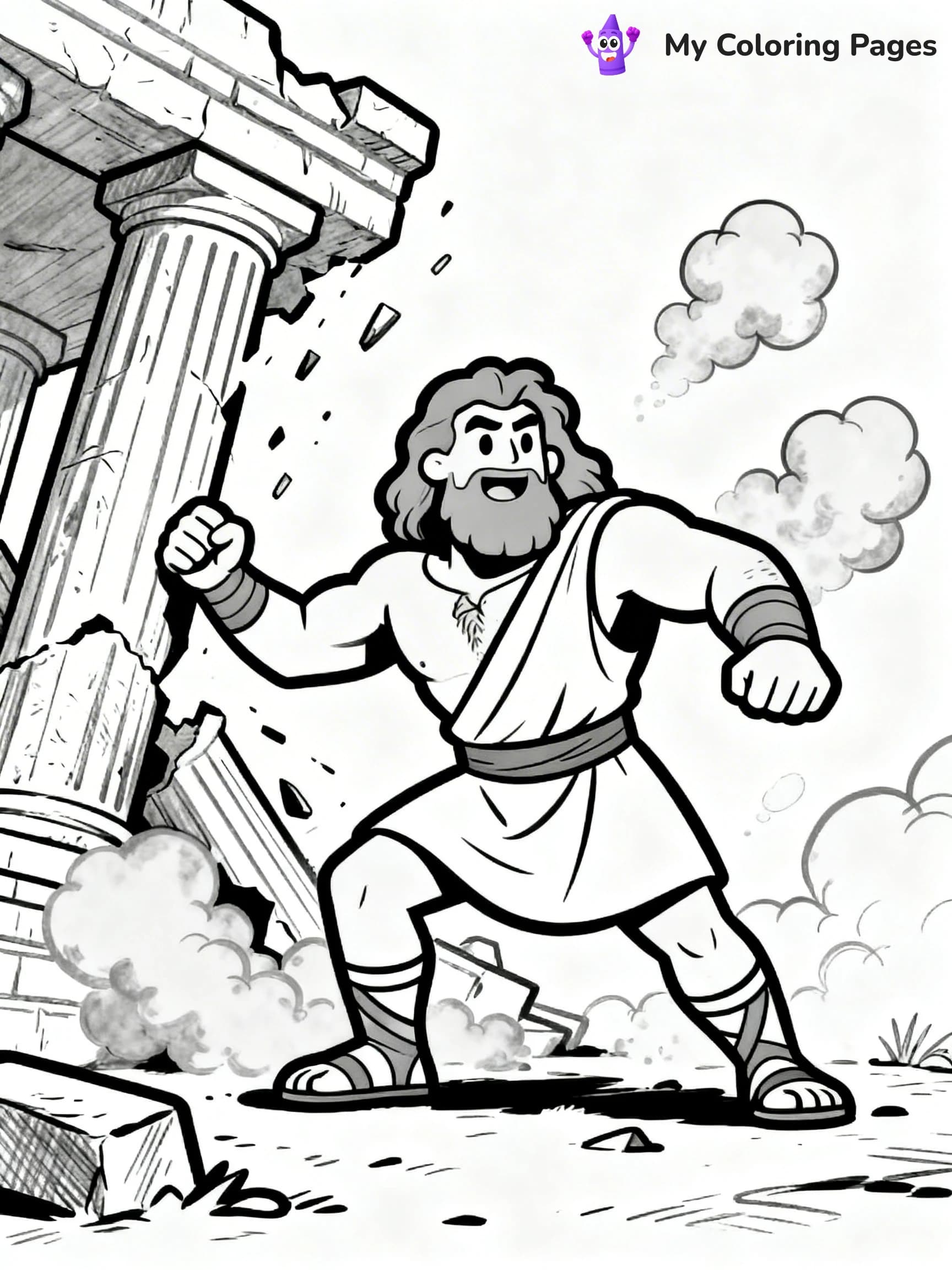 Samson Coloring Pages - 8