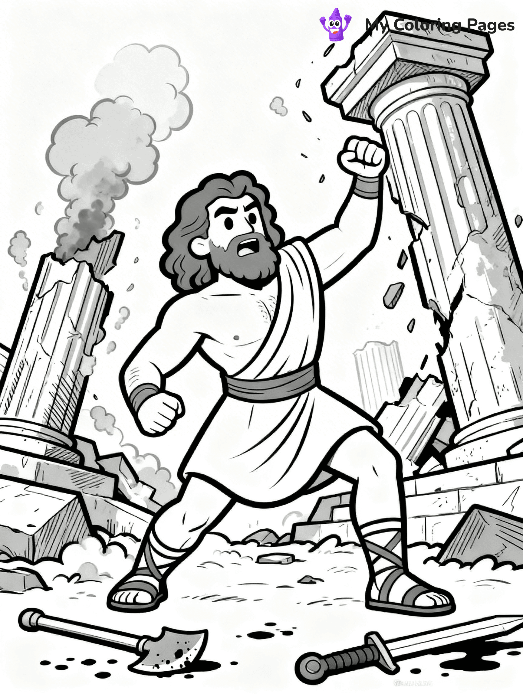 Samson Coloring Pages - 6