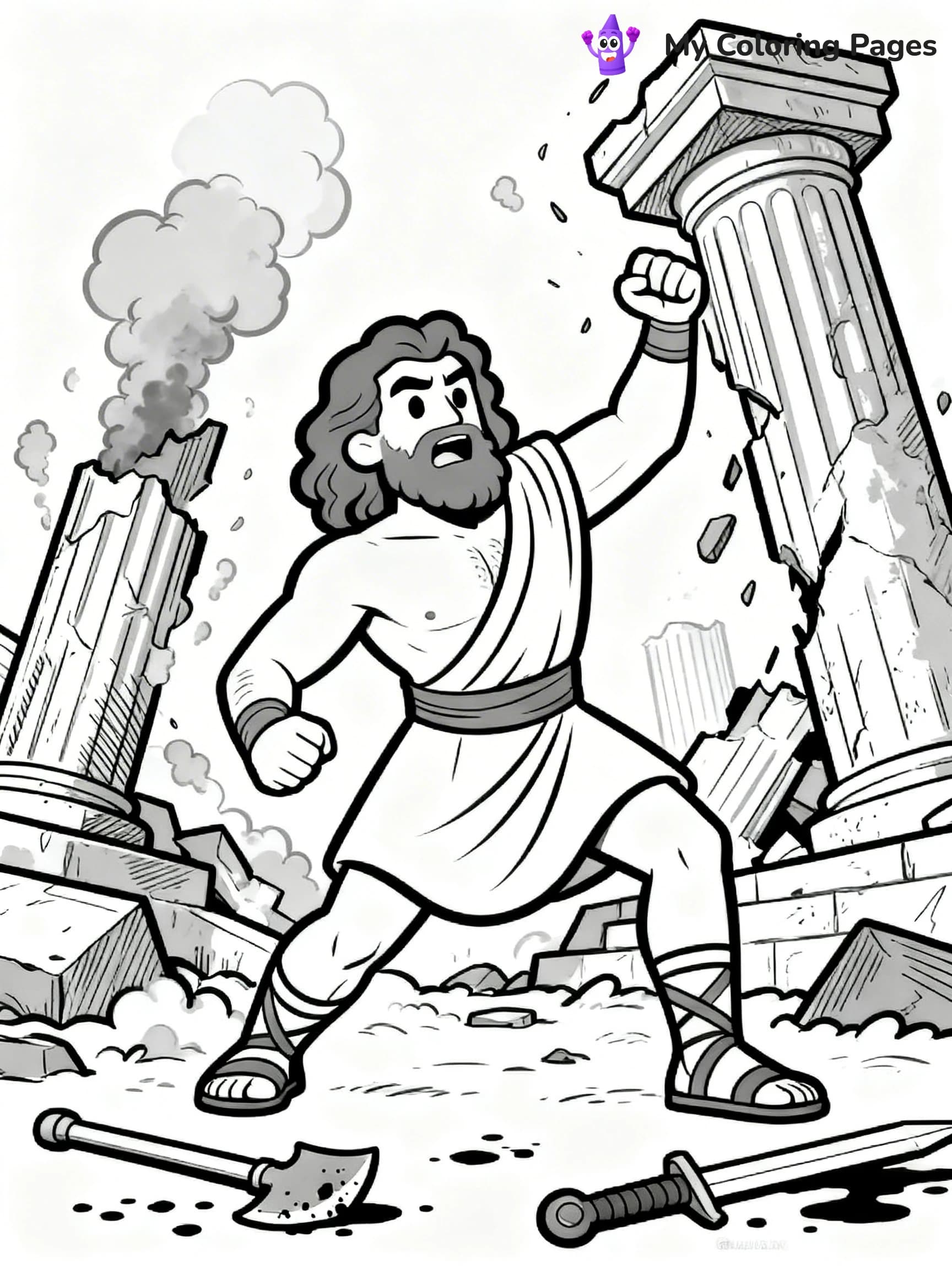 Samson Coloring Pages - 6