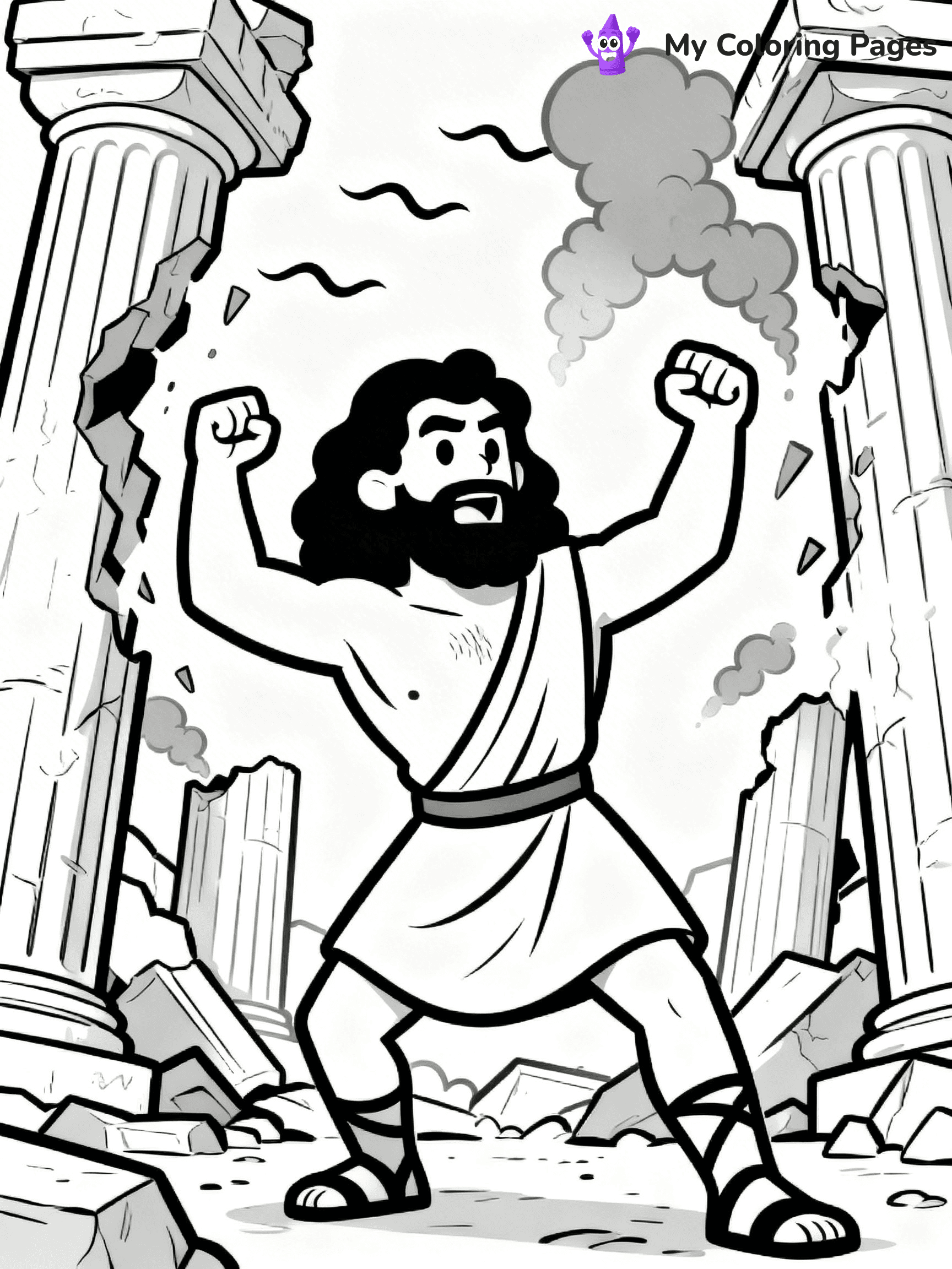 Samson Coloring Pages - 5