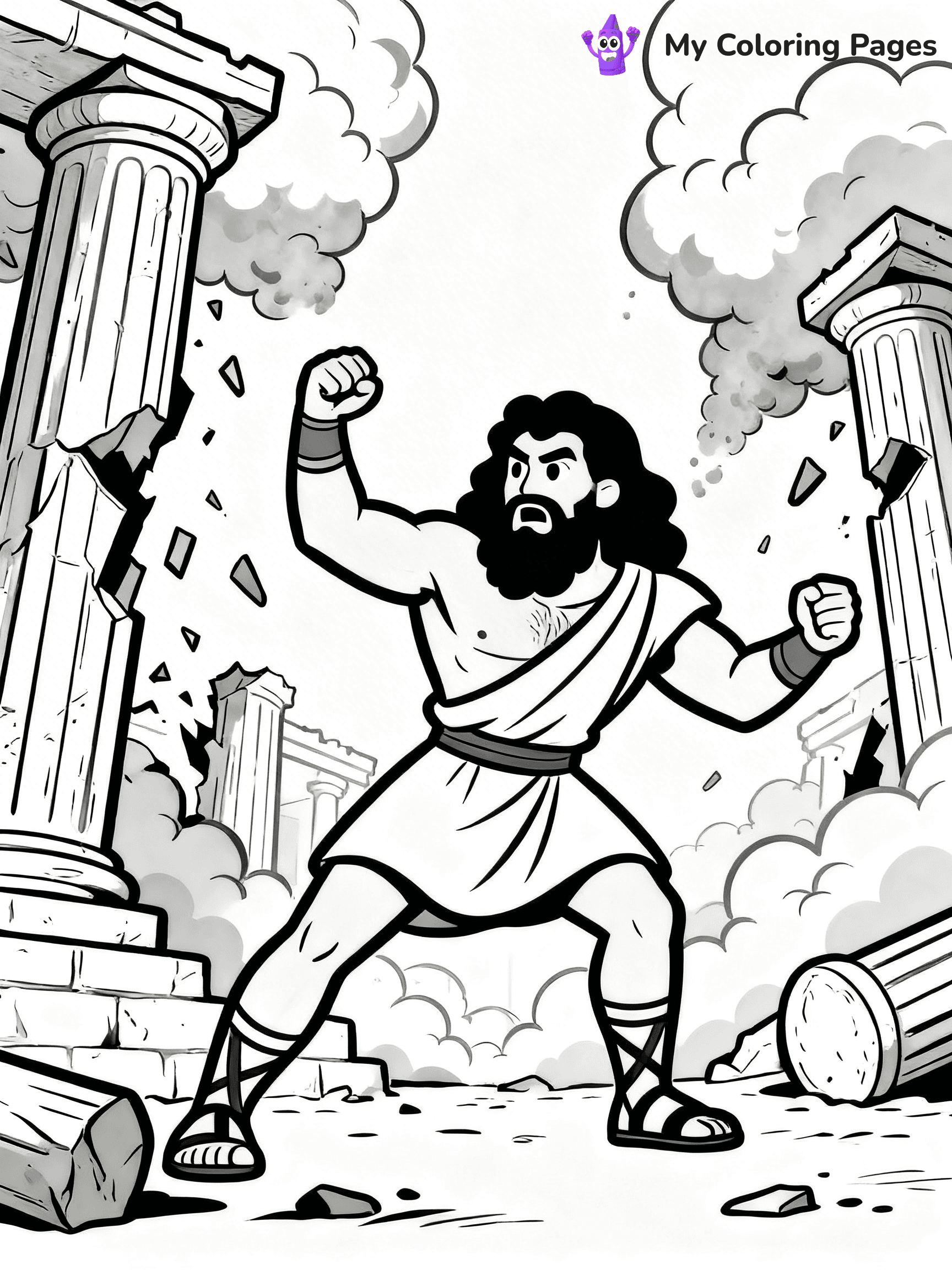 Samson Coloring Pages - 4