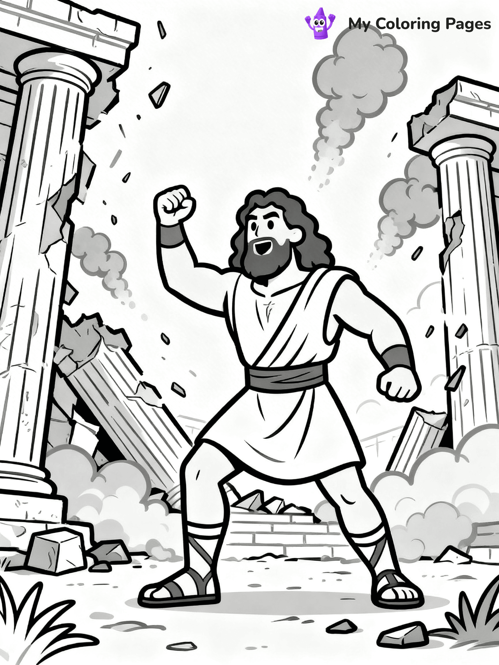 Samson Coloring Pages - 3
