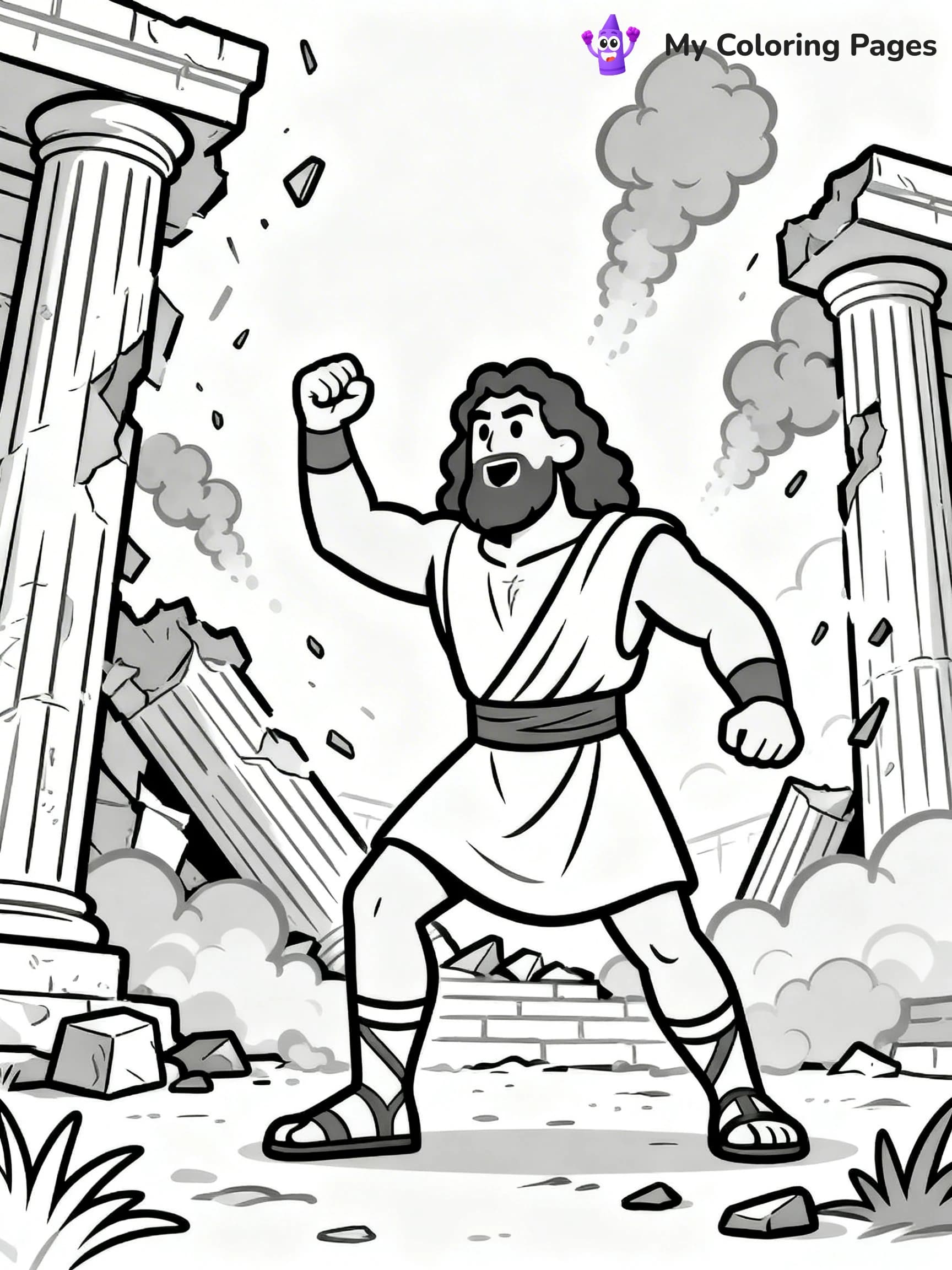Samson Coloring Pages - 3