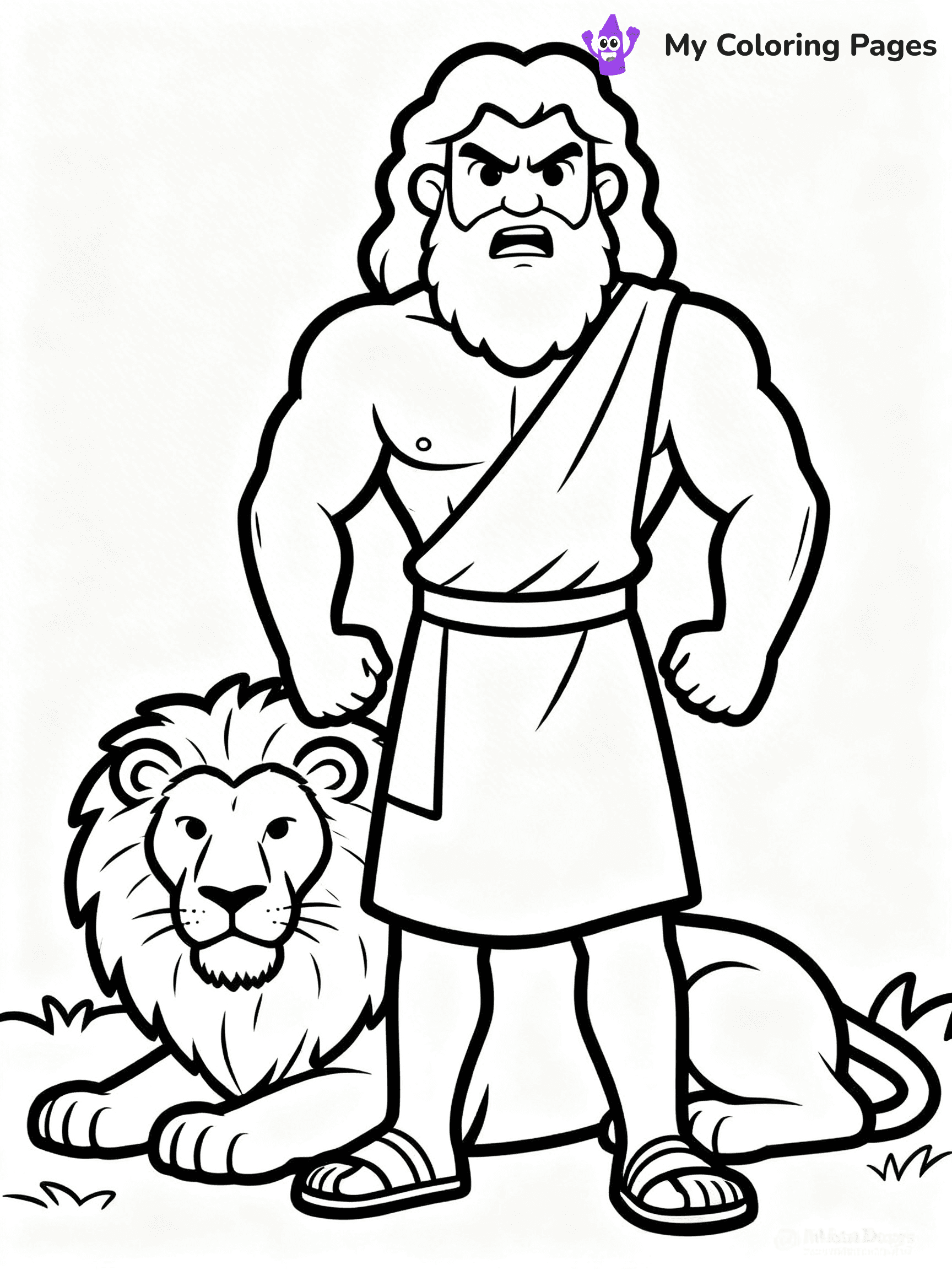 Samson Coloring Pages - 1