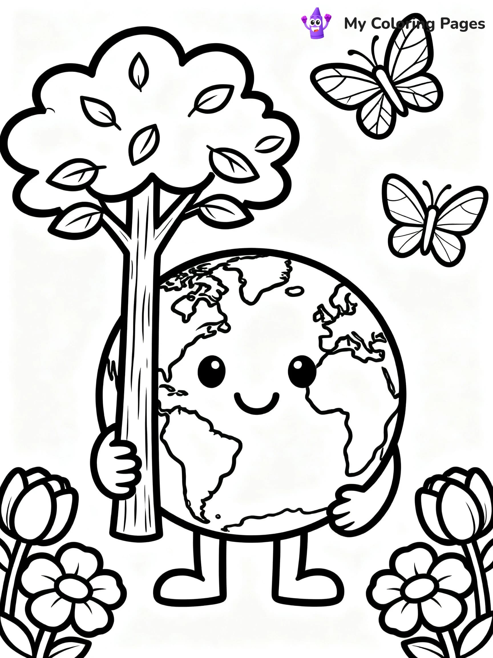 Earth Day Coloring Pages - 1