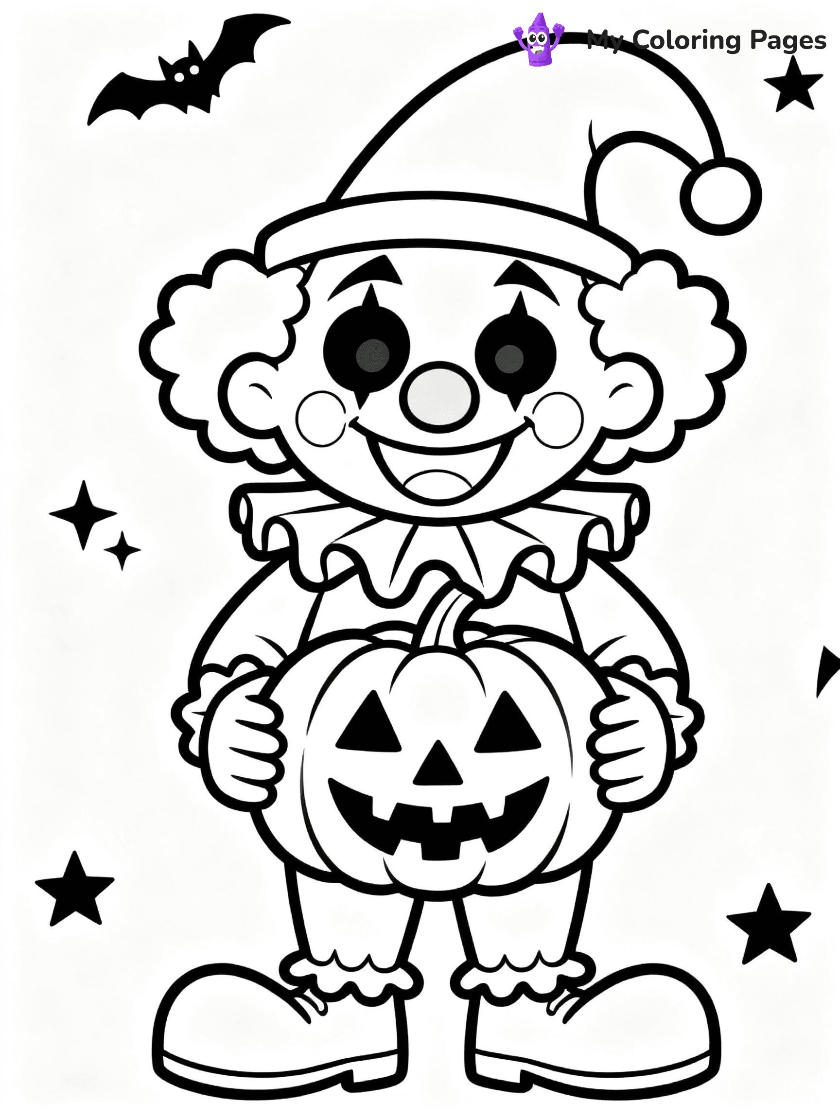Clown Coloring Pages - 40
