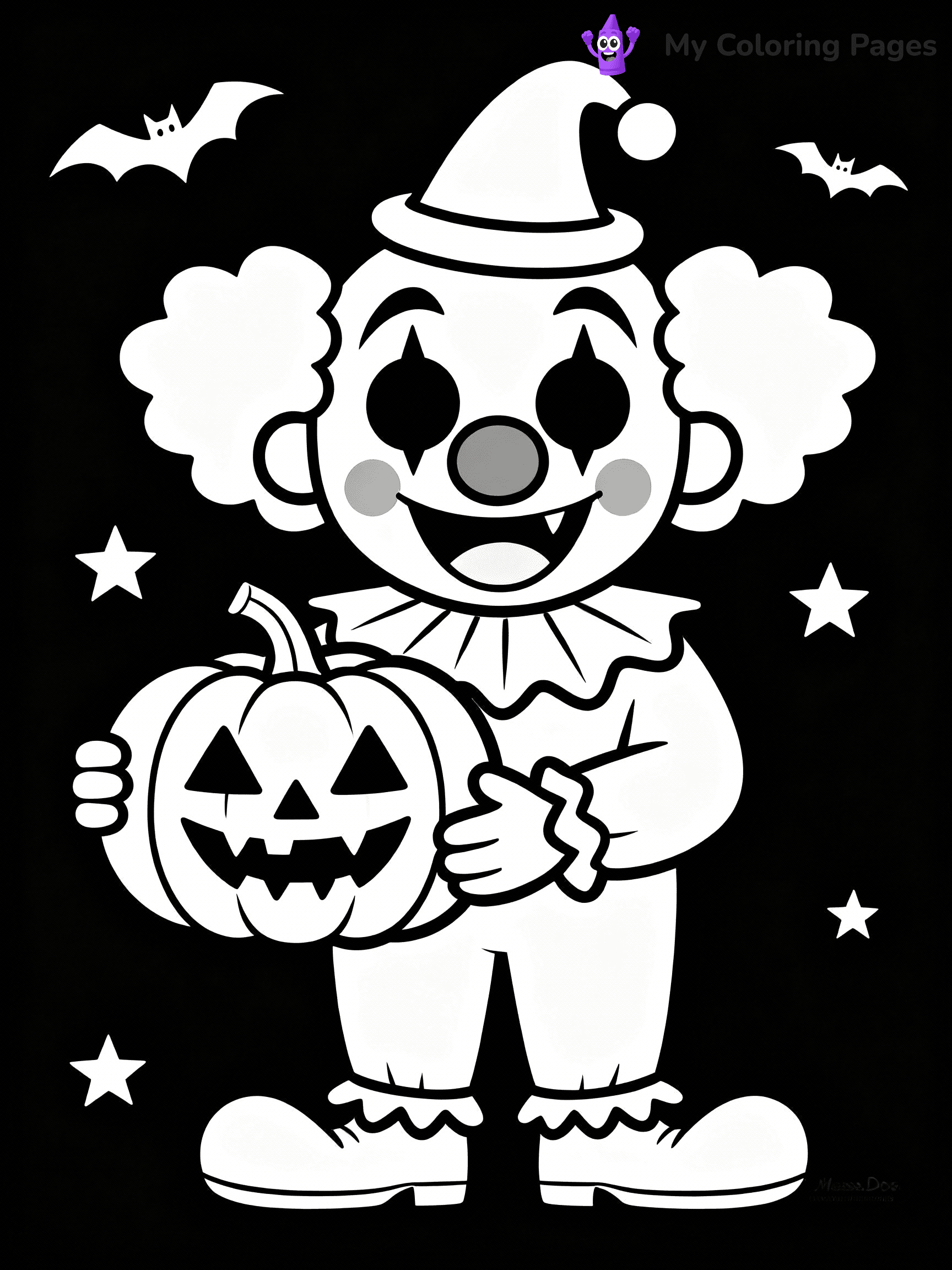 Clown Coloring Pages - 37