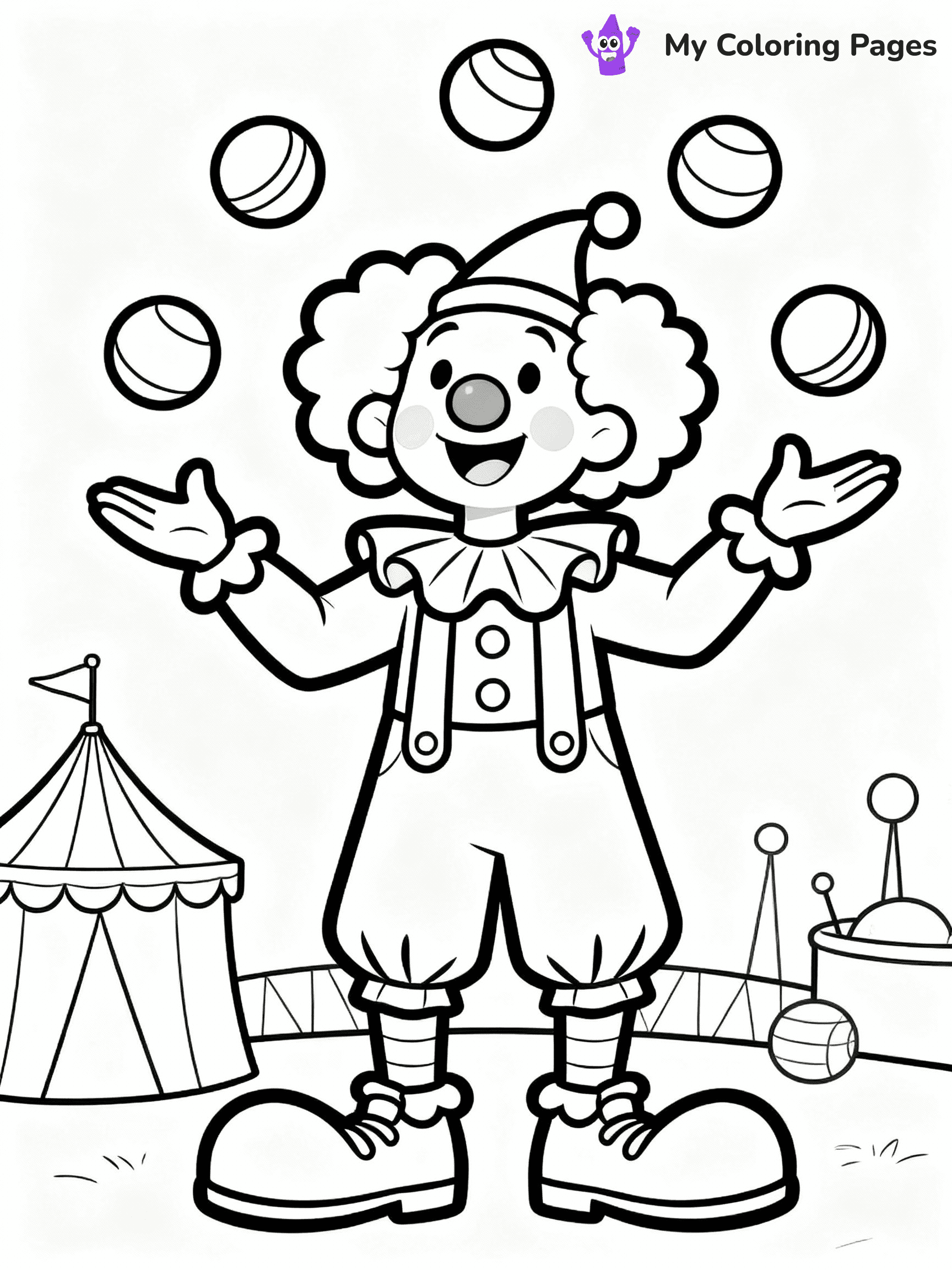 Clown Coloring Pages - 33
