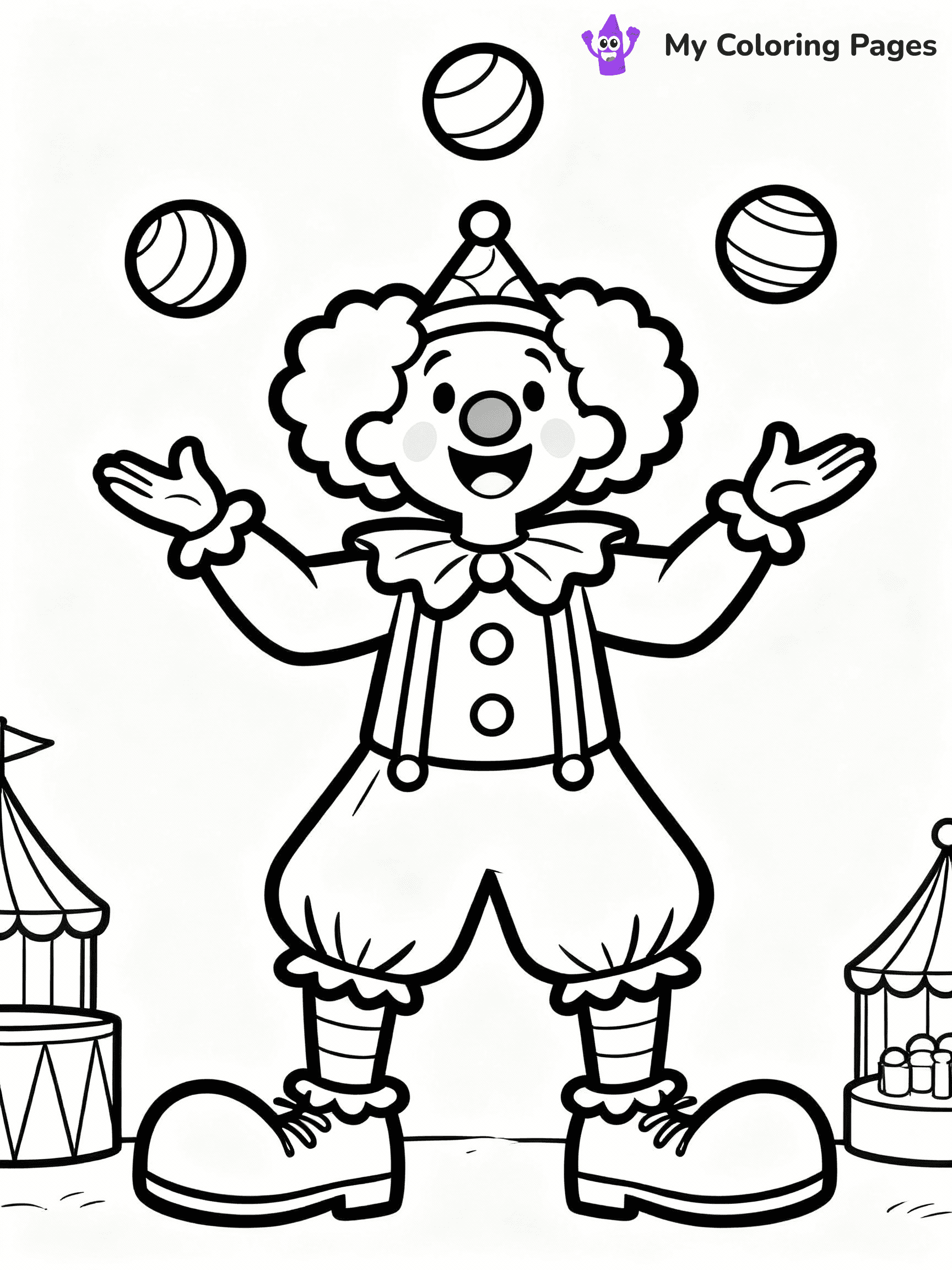 Clown Coloring Pages - 32