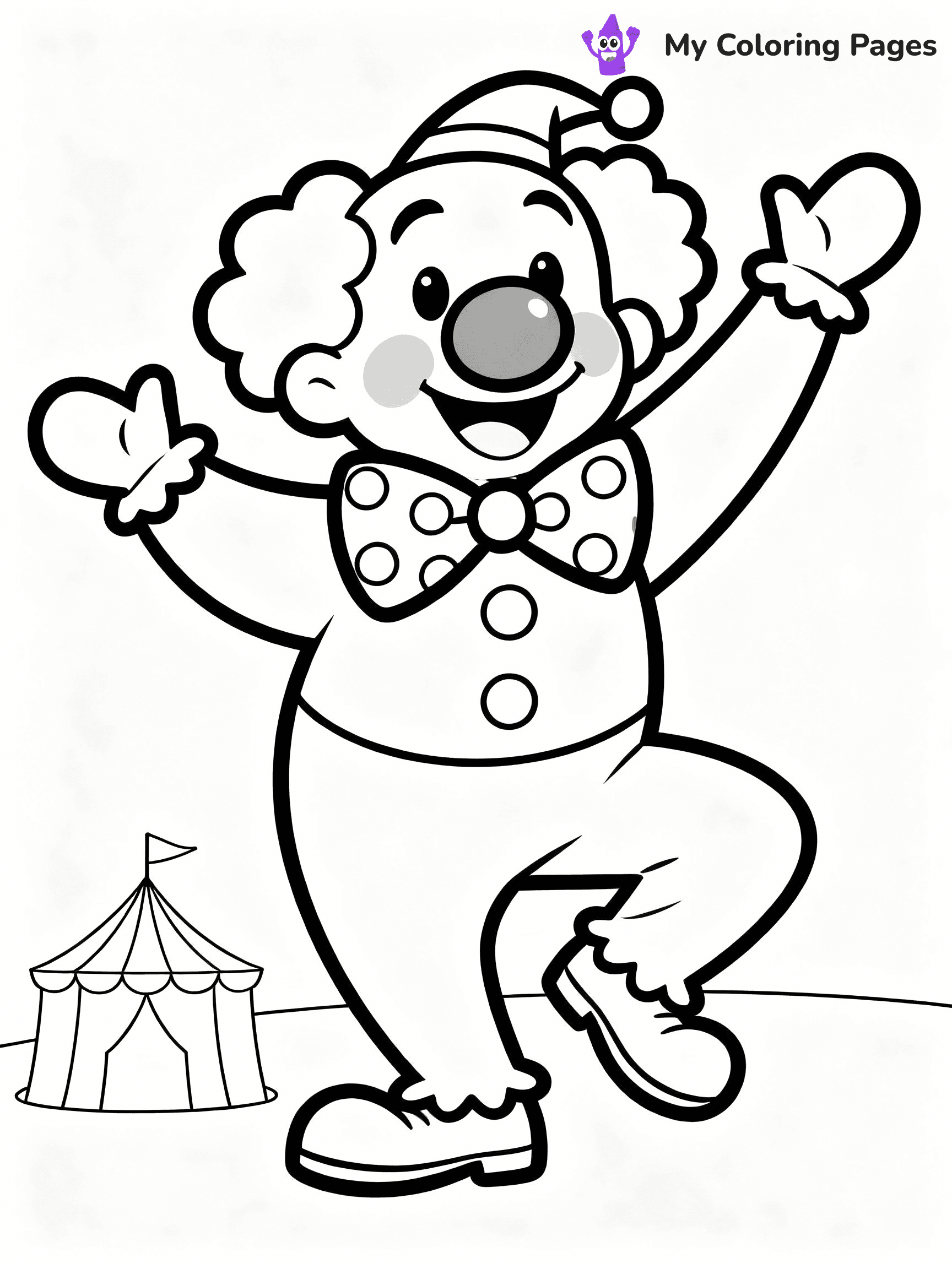 Clown Coloring Pages - 28
