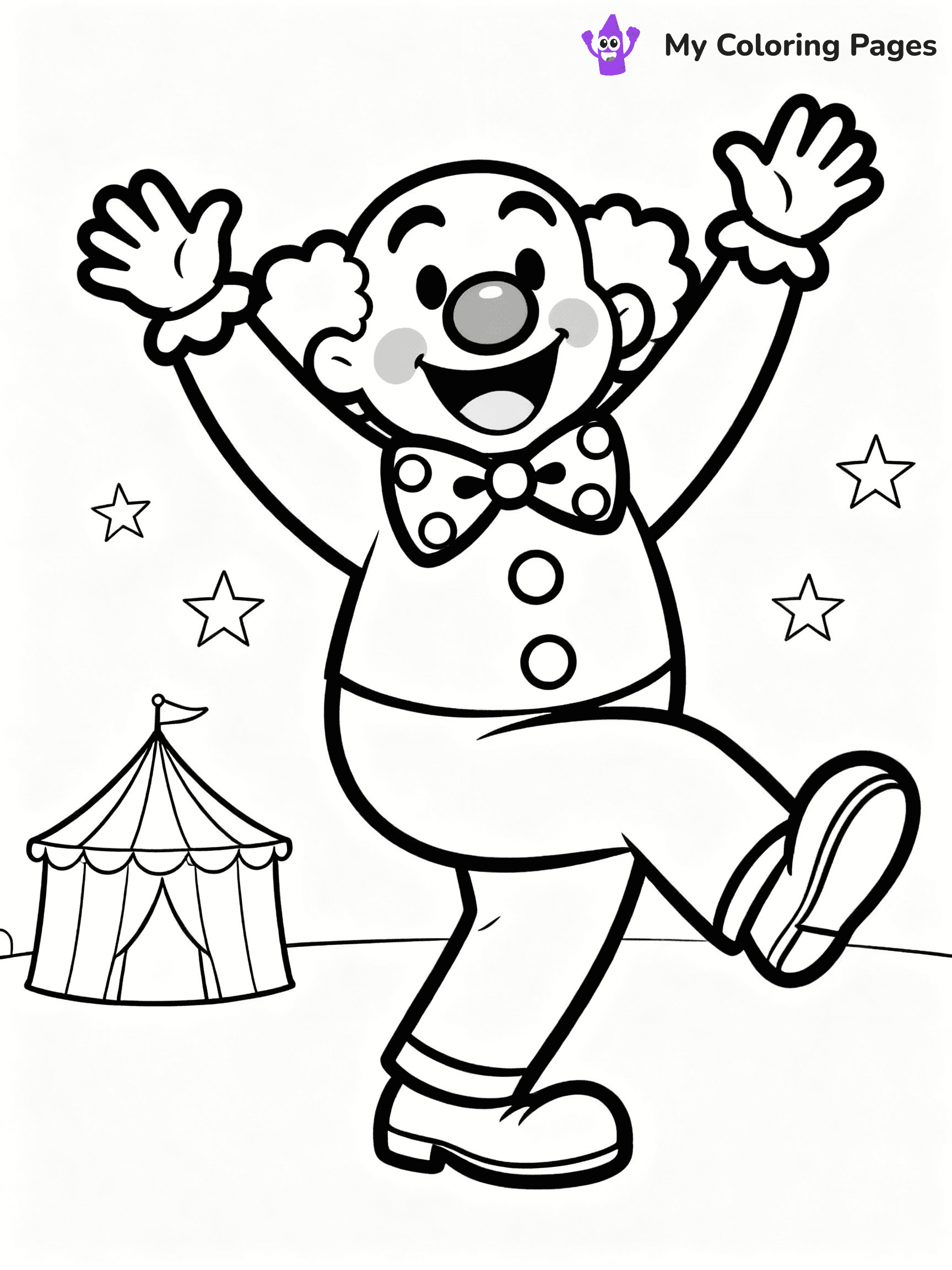 Clown Coloring Pages - 24