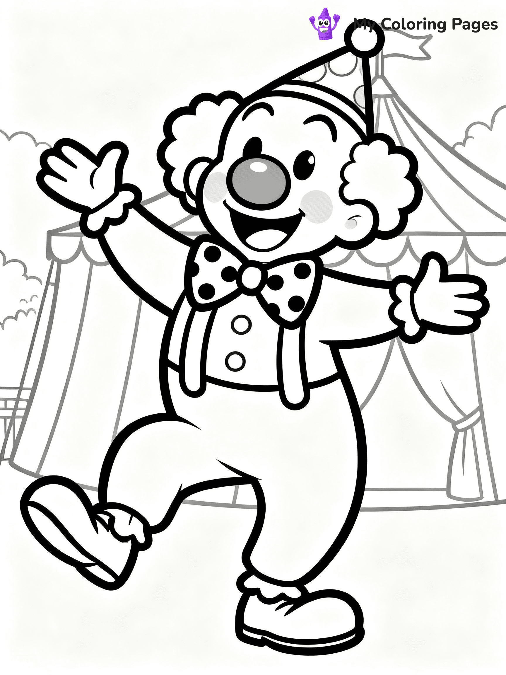 Clown Coloring Pages - 23