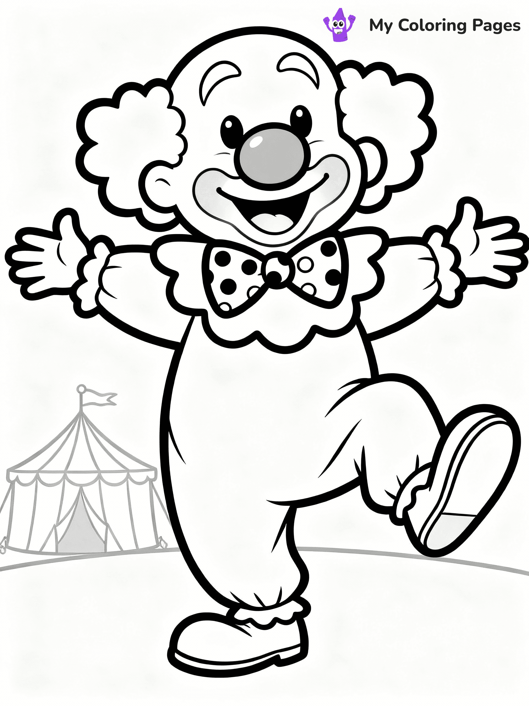 Clown Coloring Pages - 22