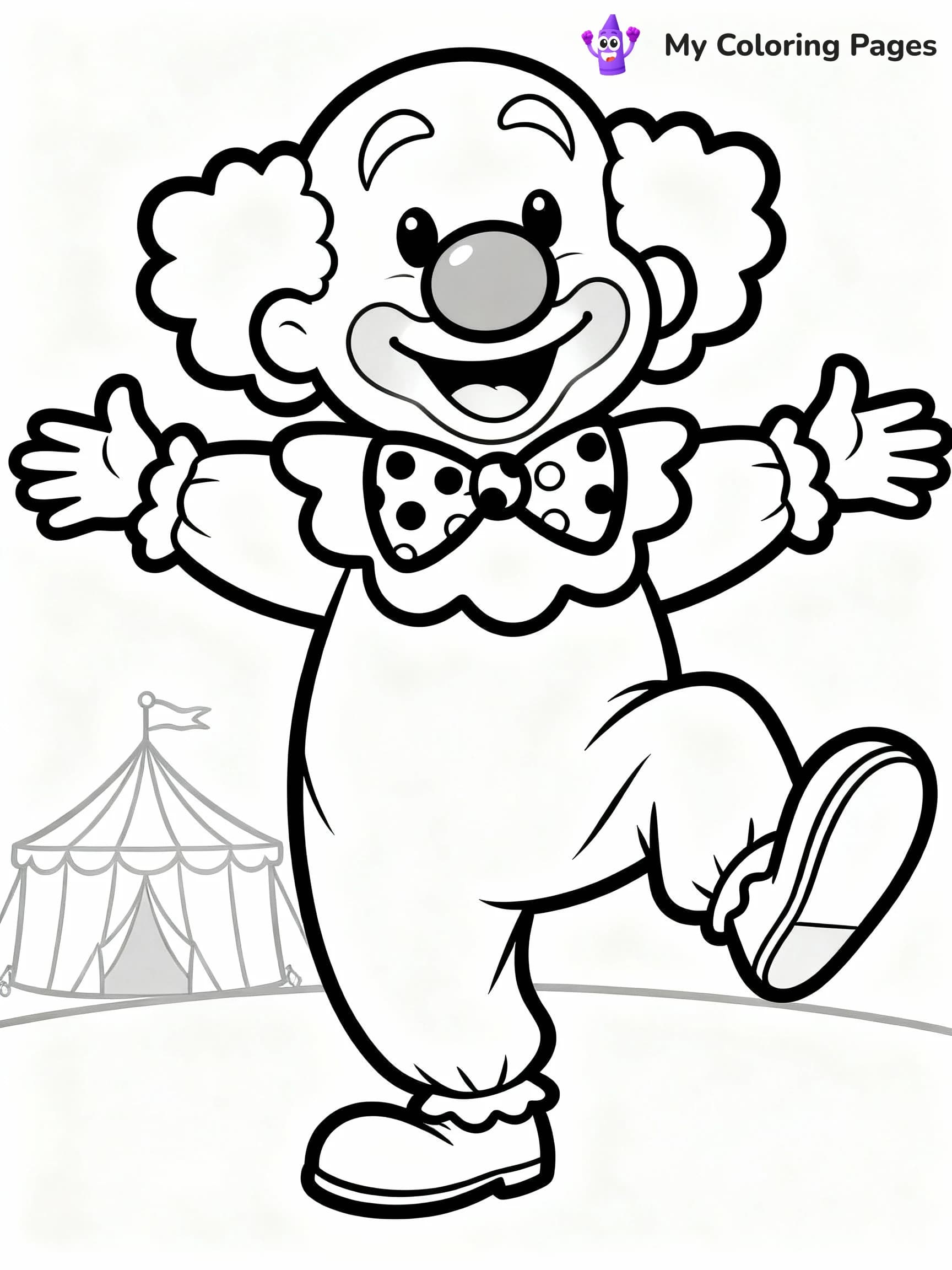 Clown Coloring Pages - 22