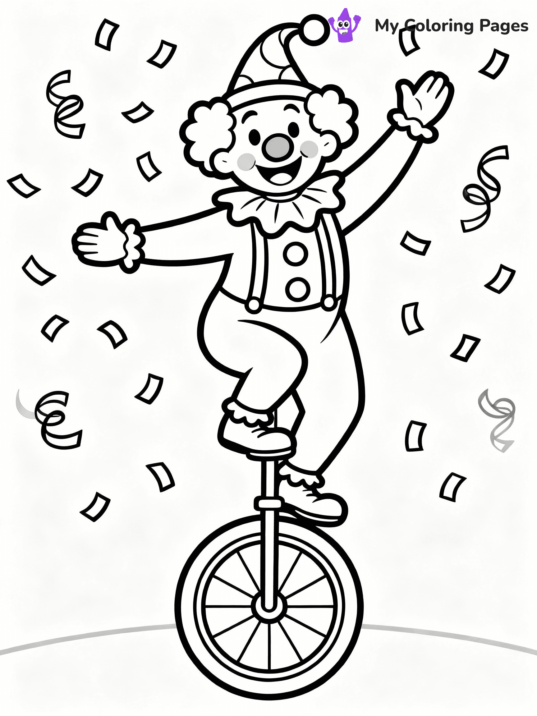 Clown Coloring Pages - 20