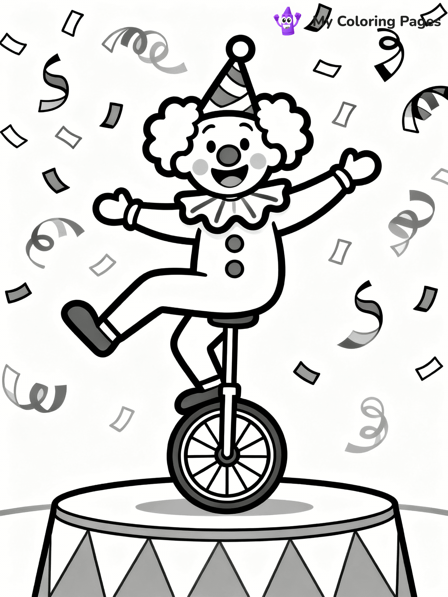 Clown Coloring Pages - 15
