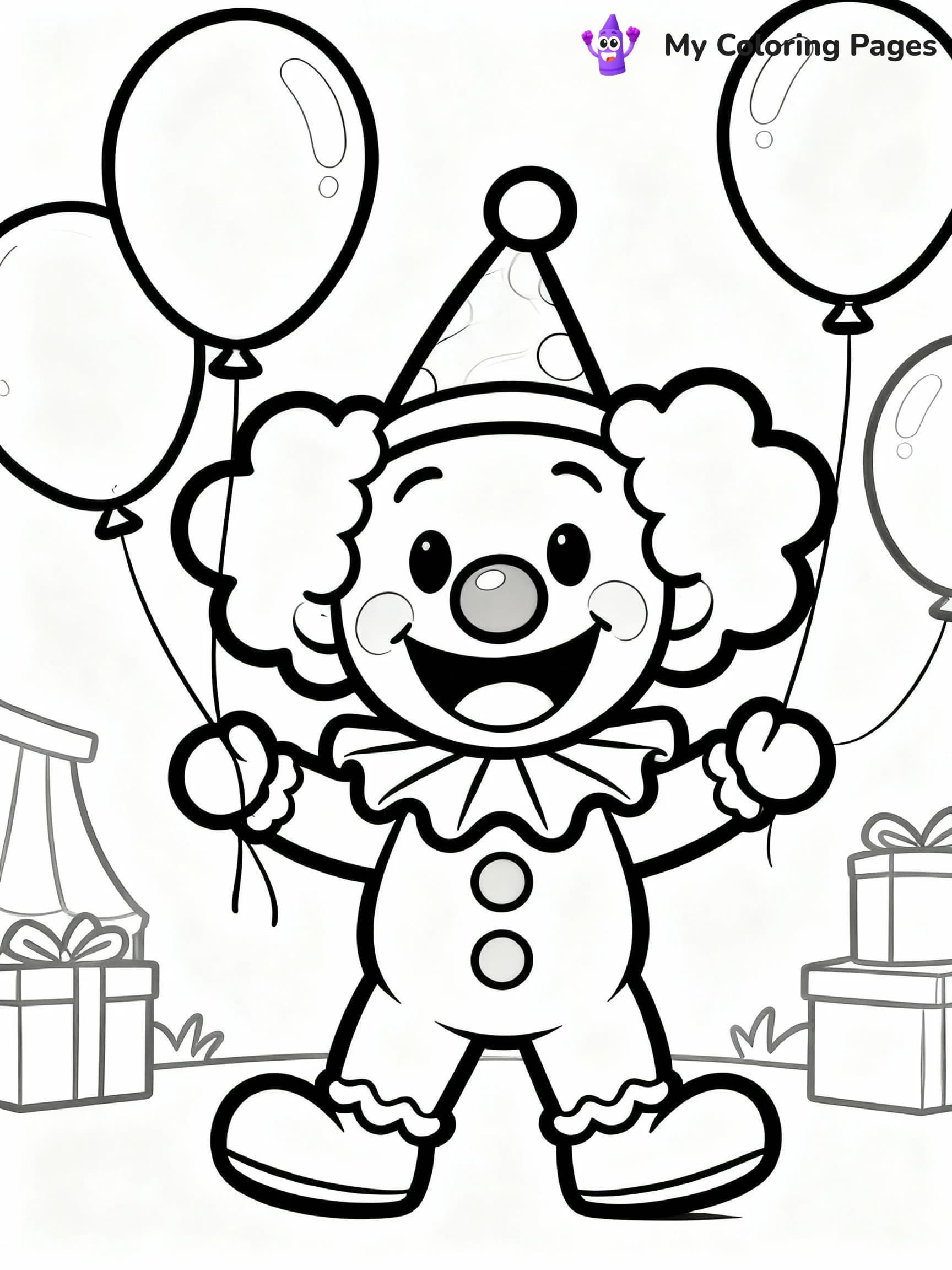 Clown Coloring Pages - 11