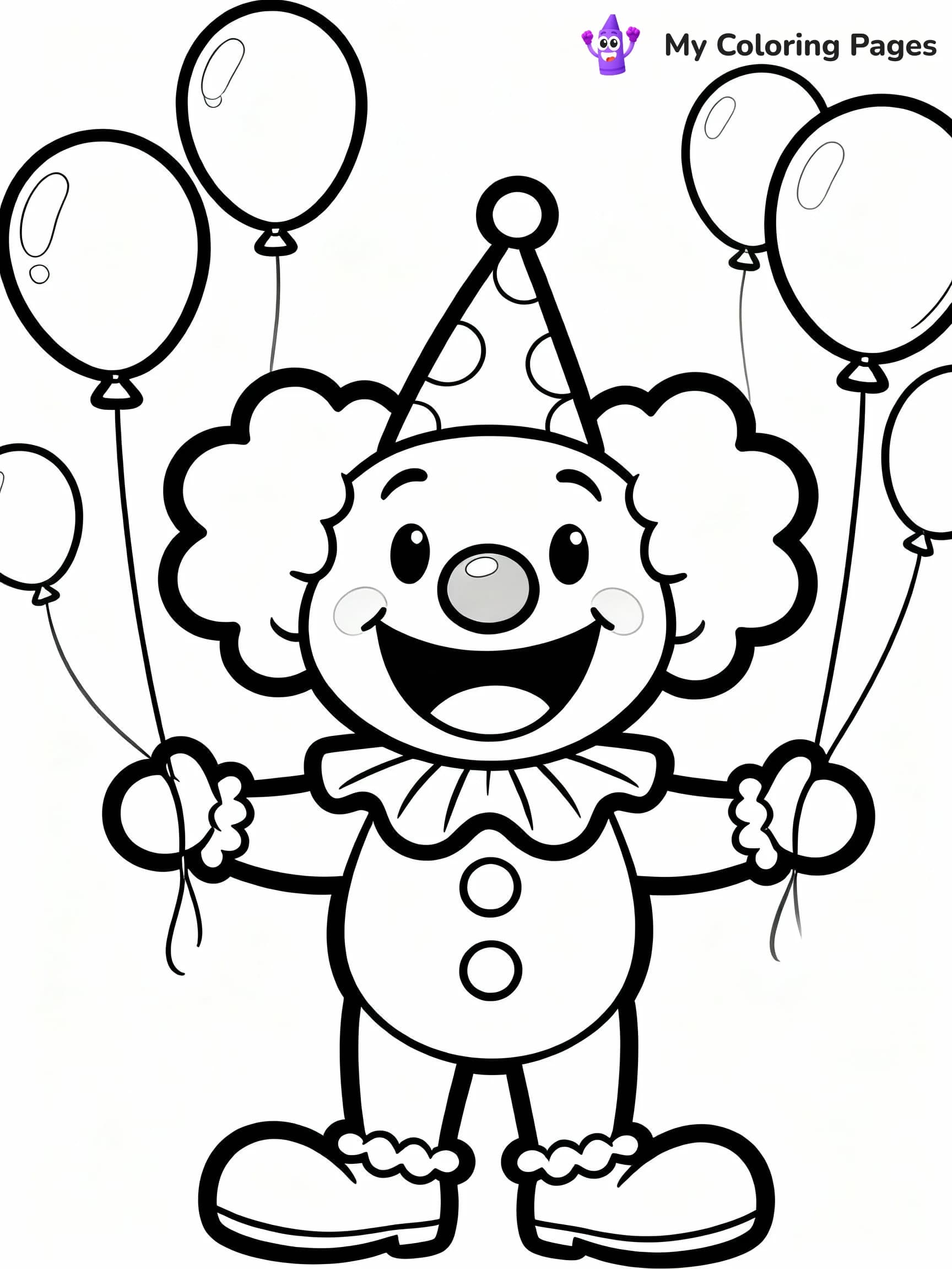 Clown Coloring Pages - 9