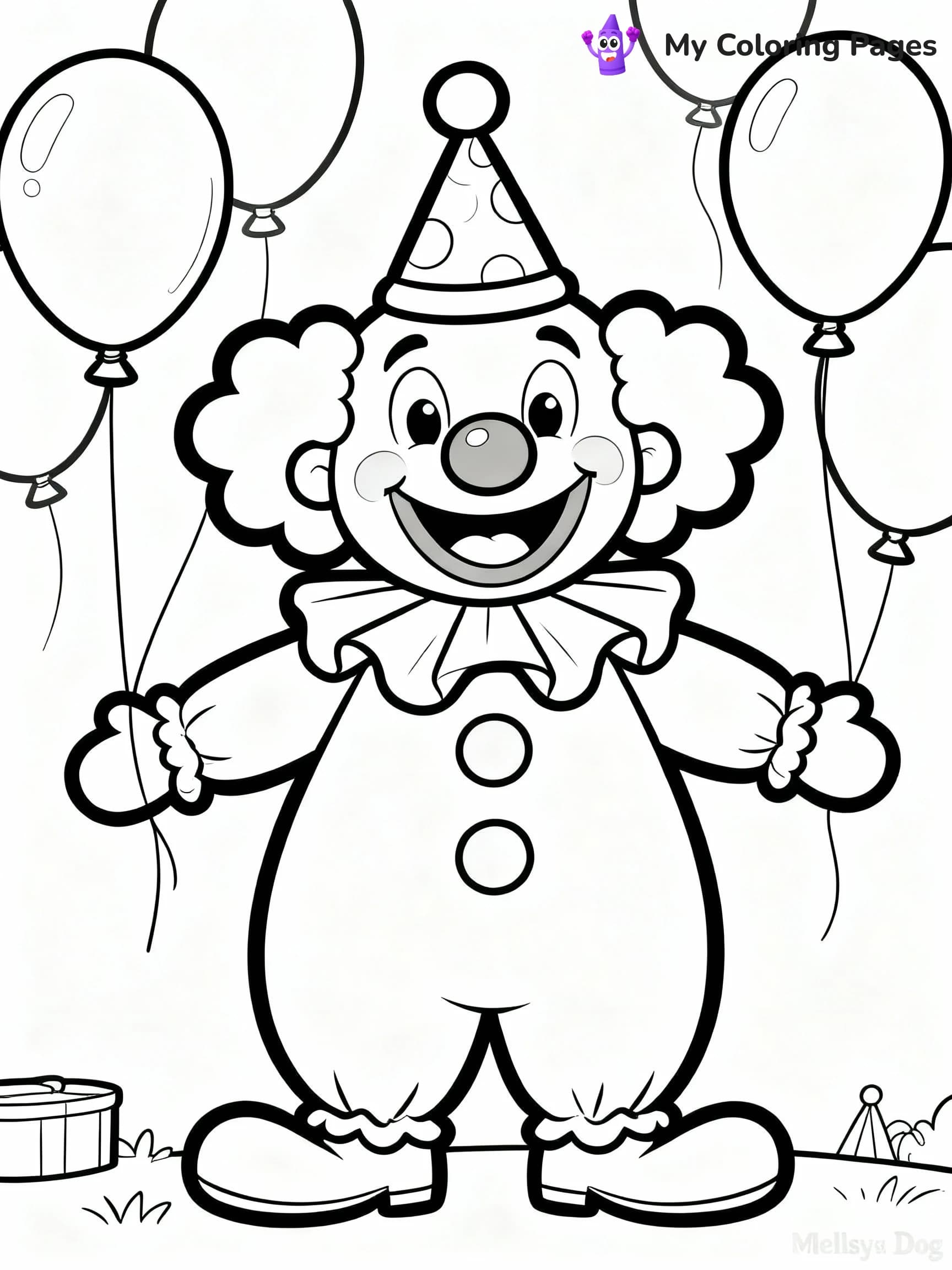 Clown Coloring Pages - 8