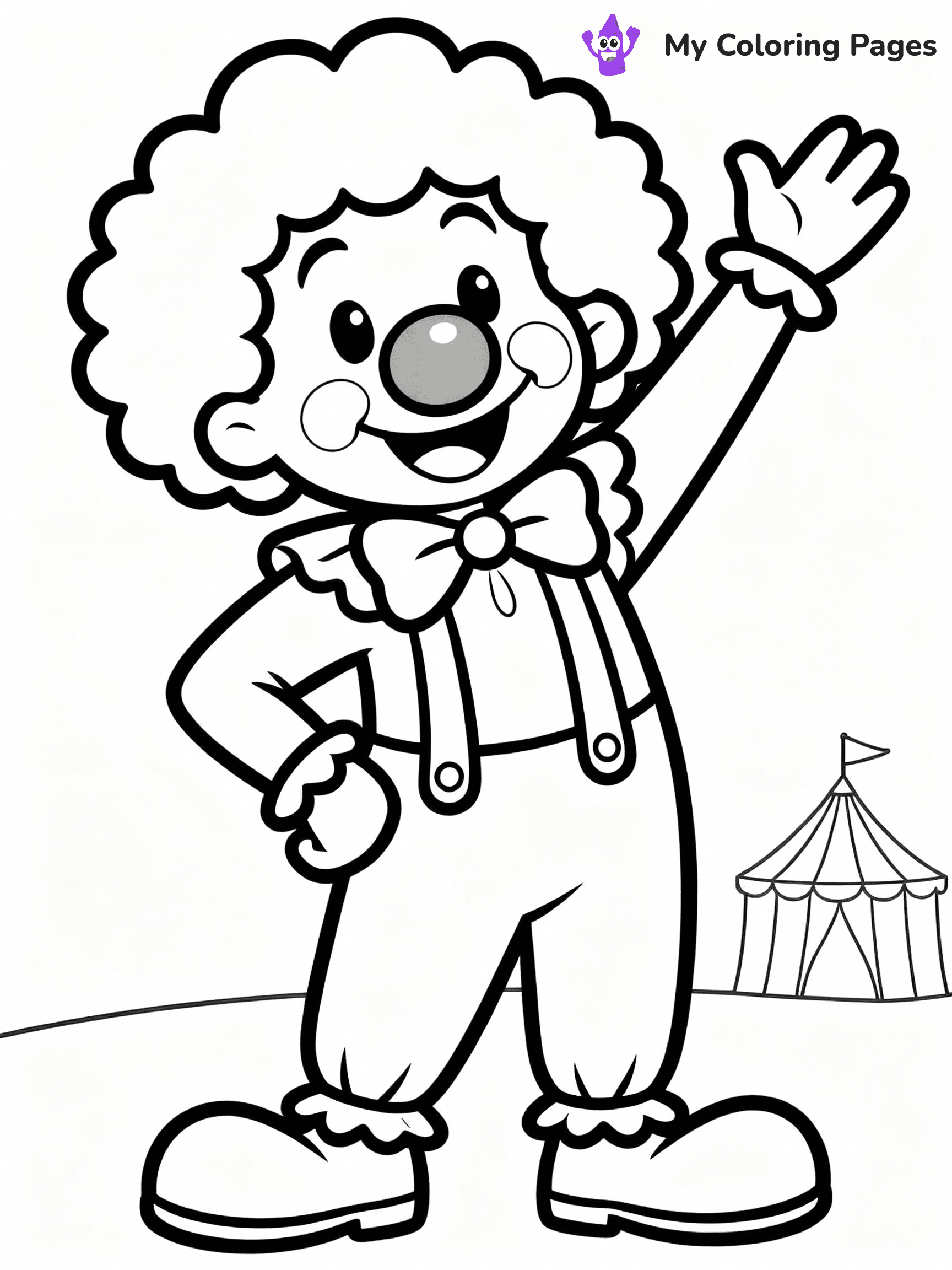 Clown Coloring Pages - 5