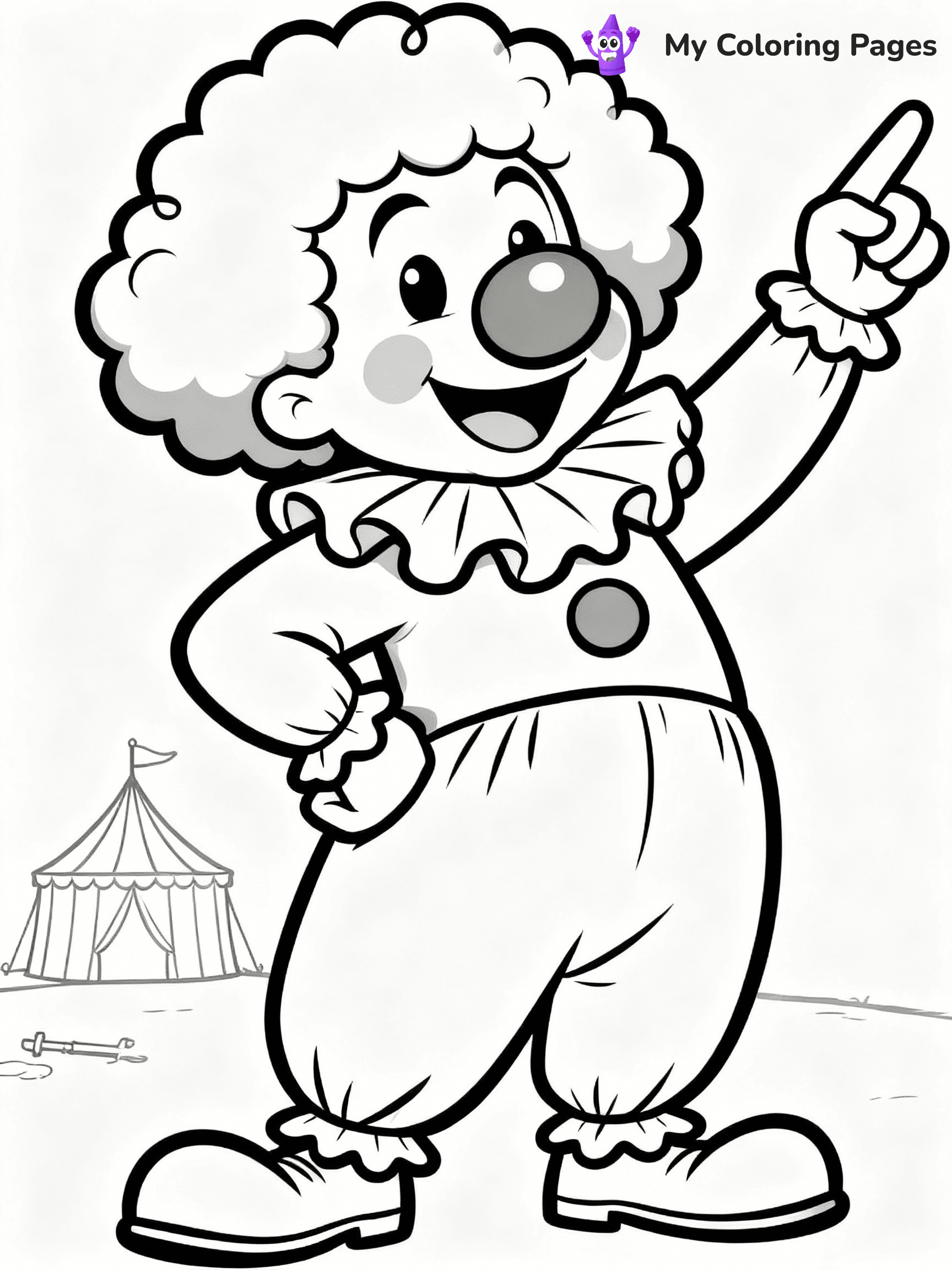 Clown Coloring Pages - 4