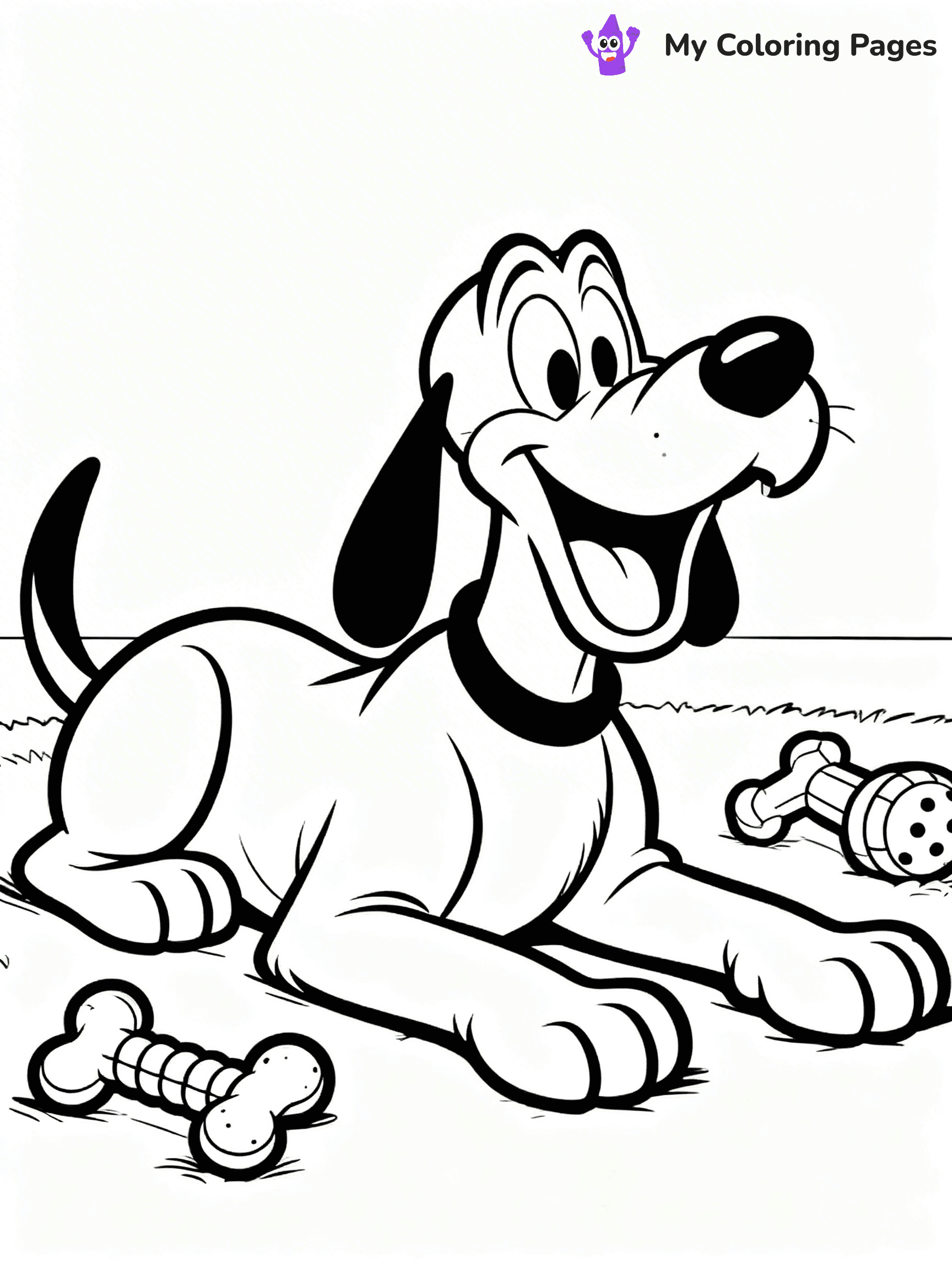 Pluto Coloring Pages - 1