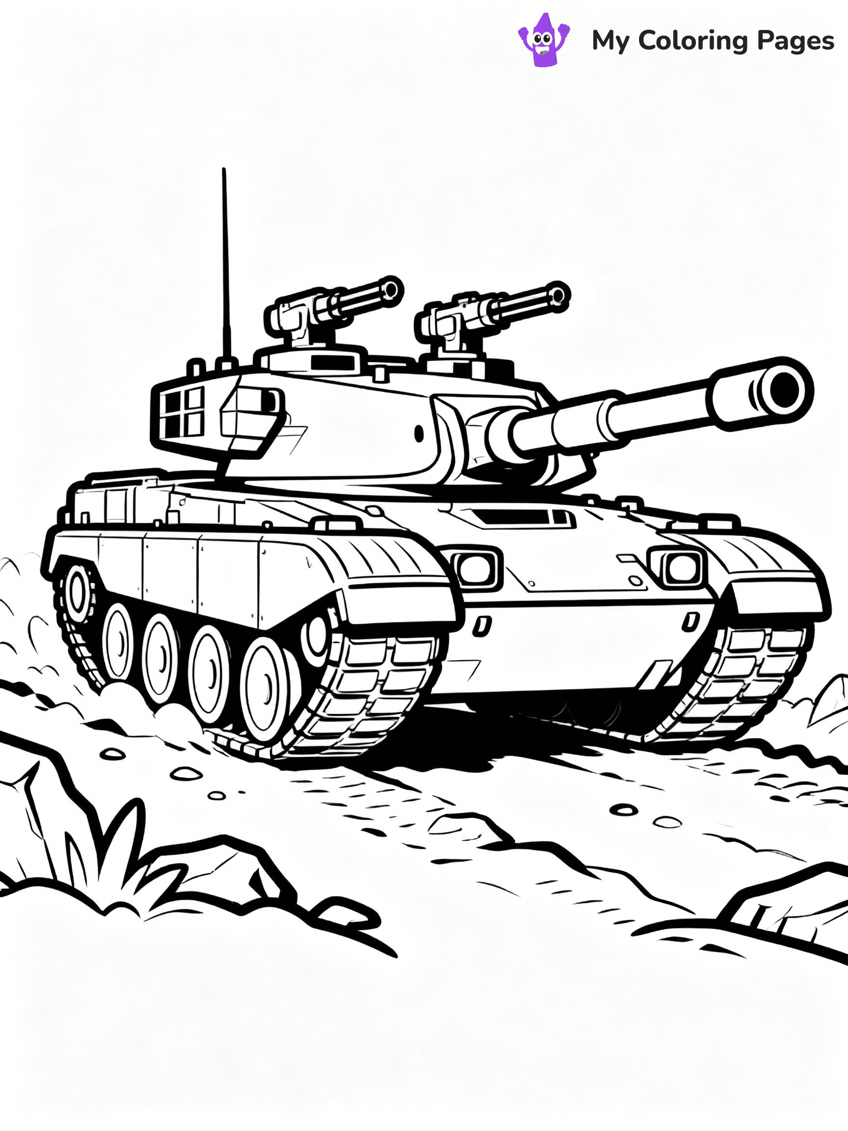 Tank Coloring Pages - 17