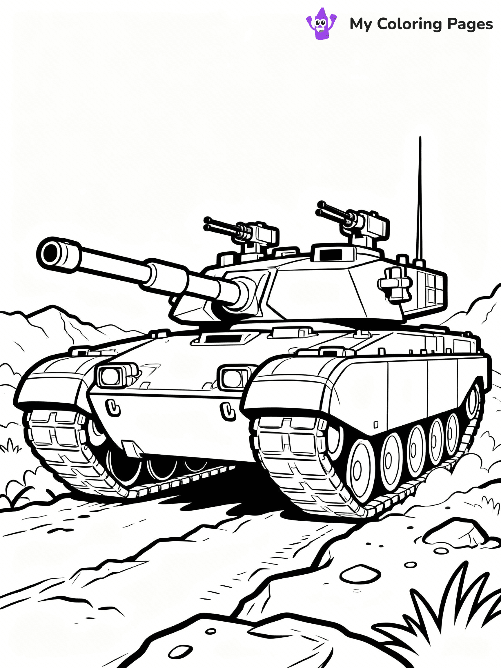 Tank Coloring Pages - 16