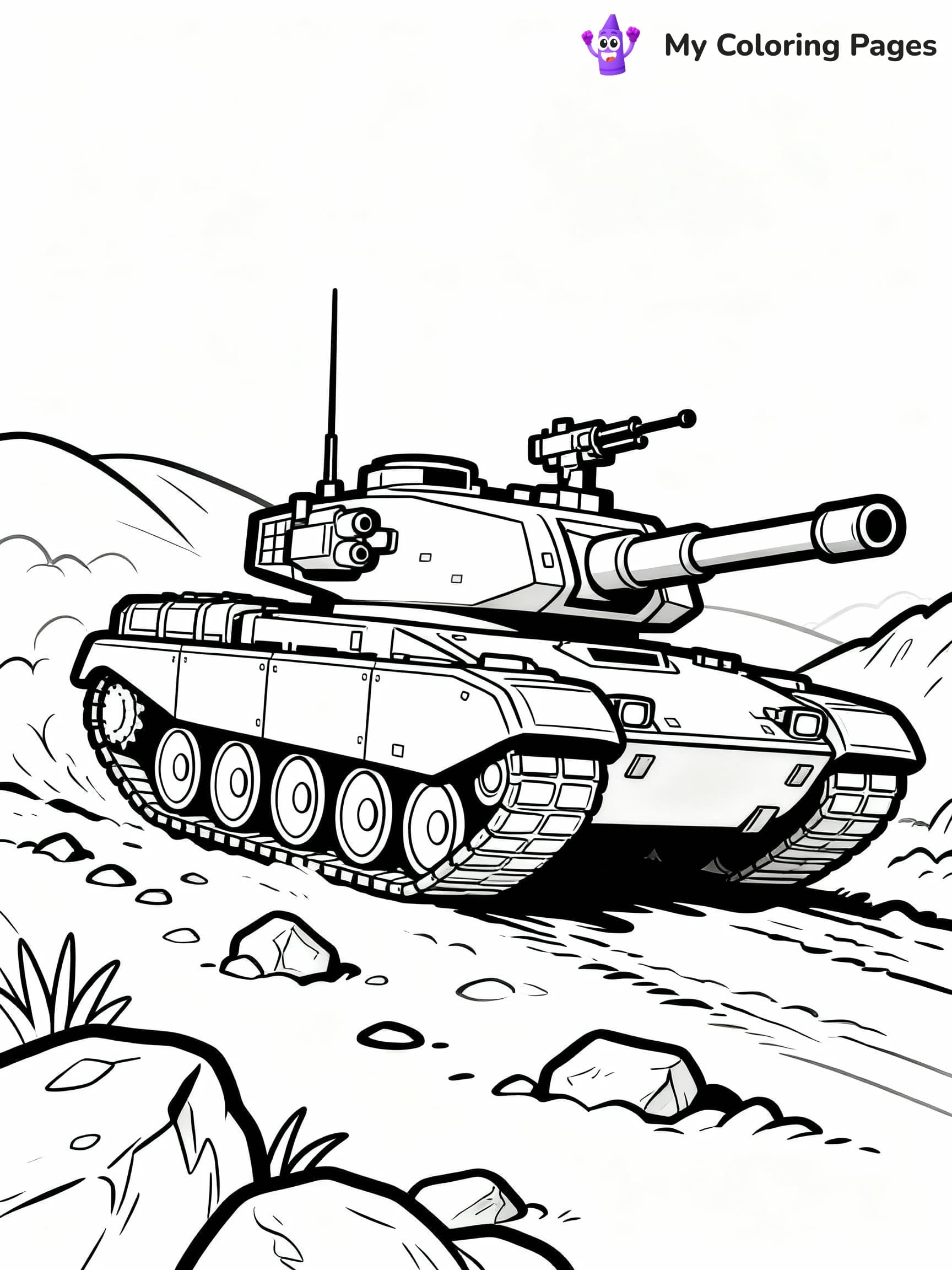 Tank Coloring Pages - 14