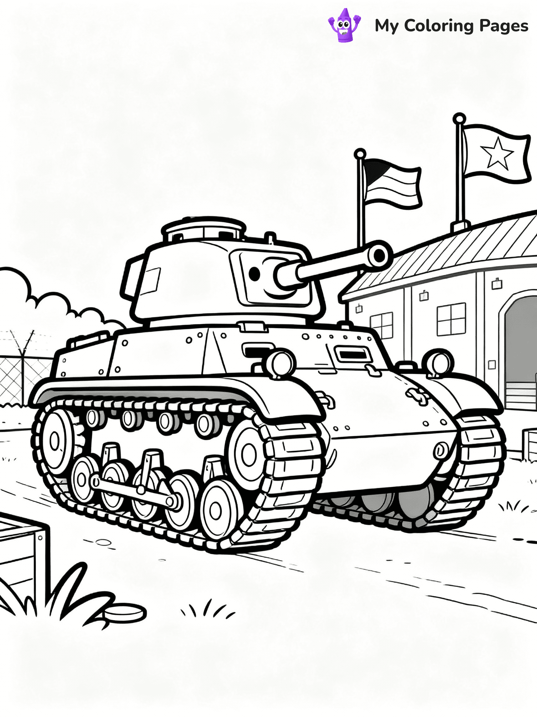 Tank Coloring Pages - 12