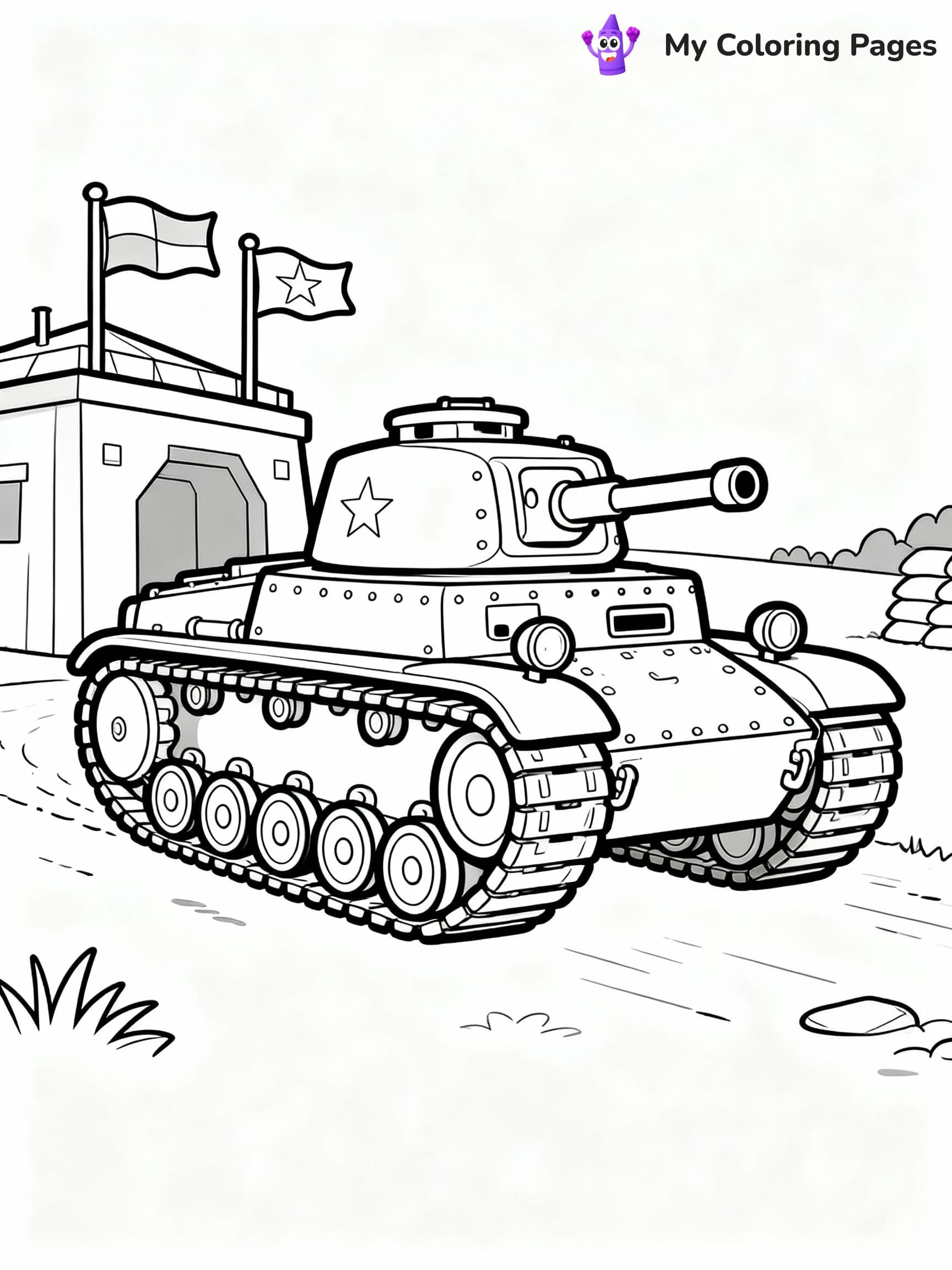 Tank Coloring Pages - 9