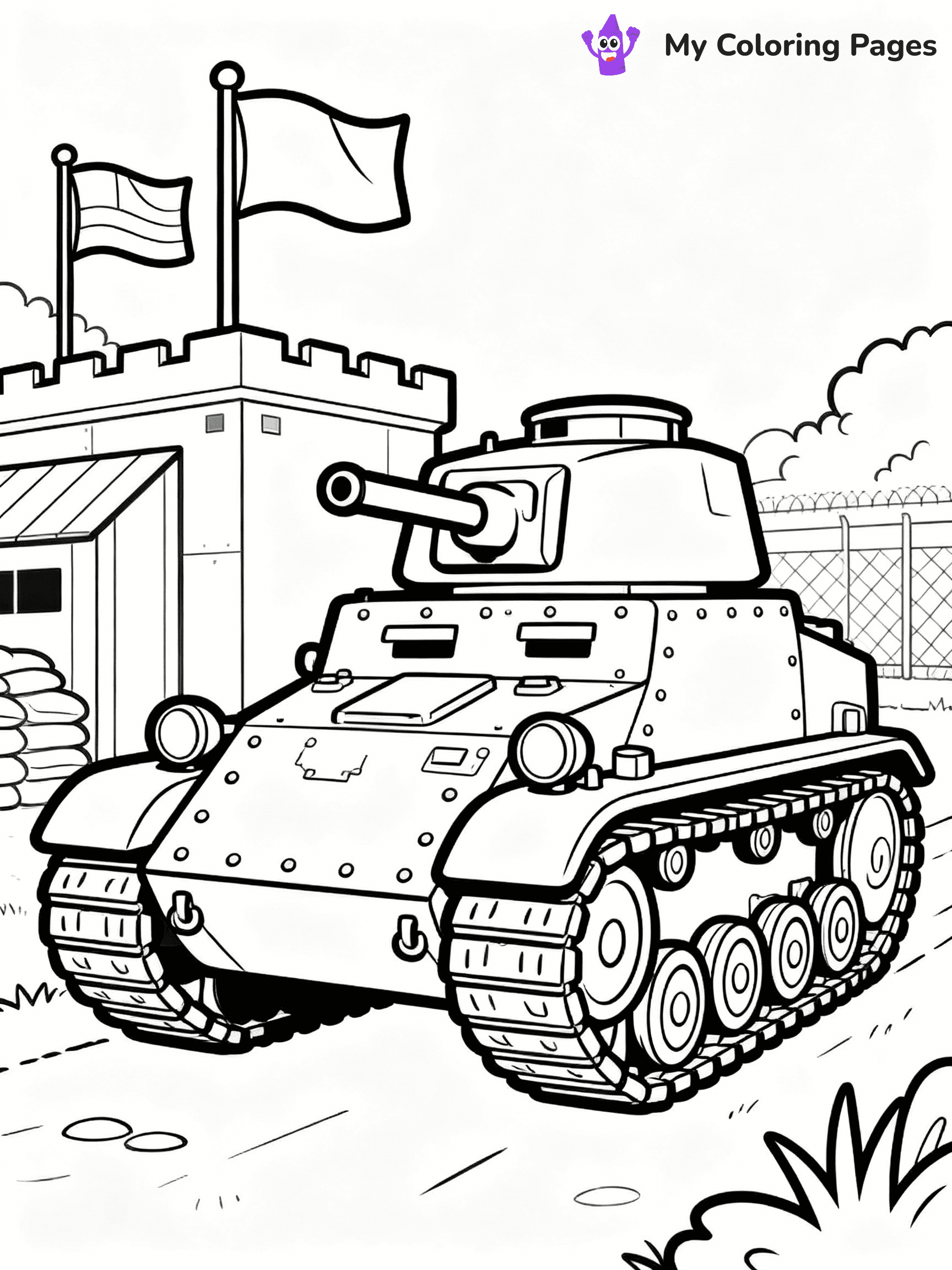 Tank Coloring Pages - 7