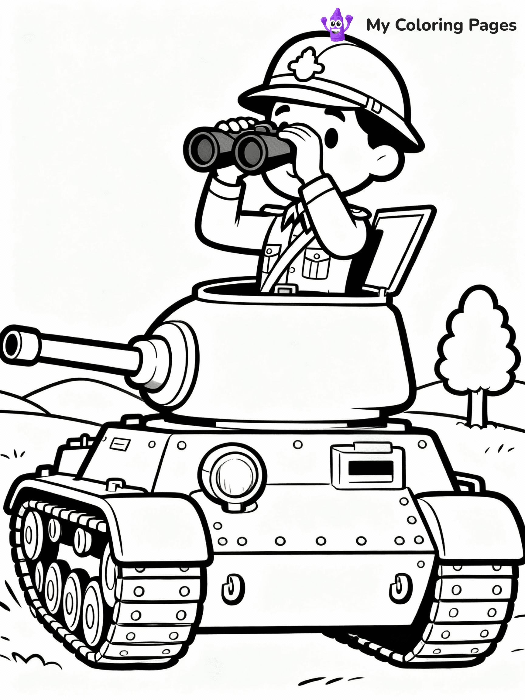 Tank Coloring Pages - 1