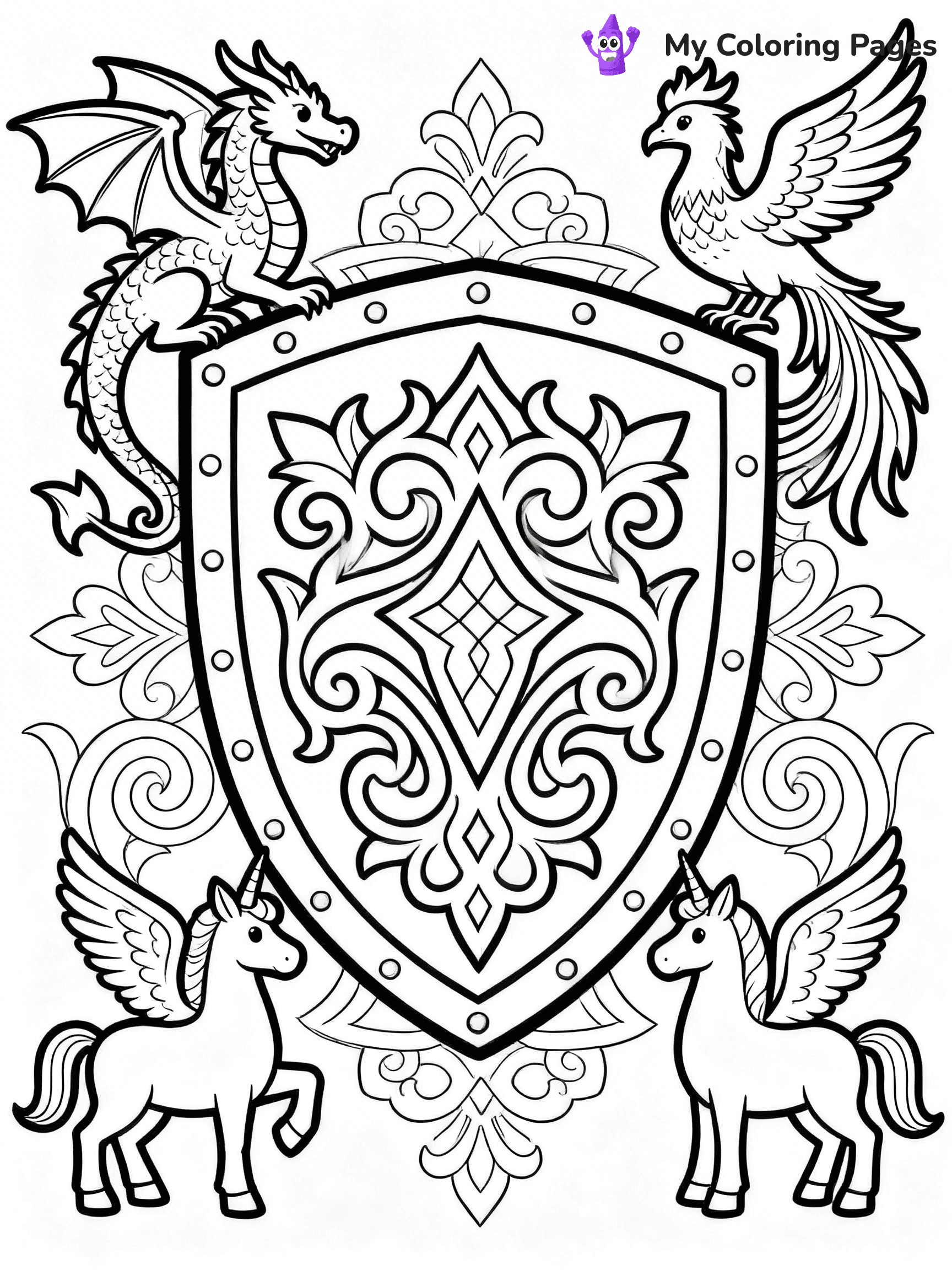 Shield Coloring Pages - 33