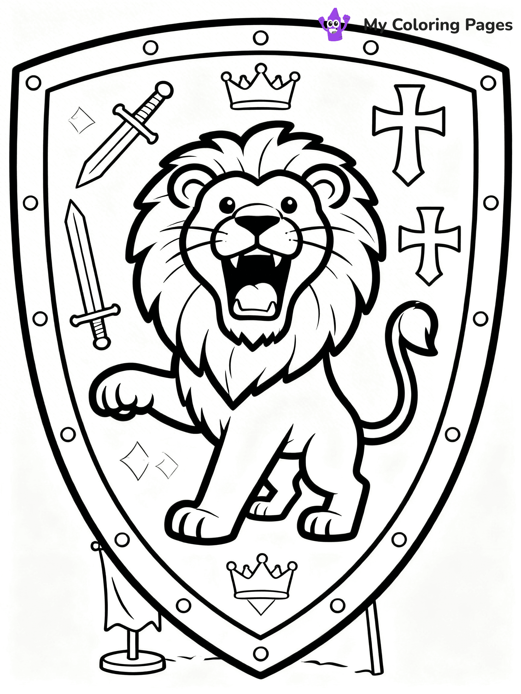 Shield Coloring Pages - 31