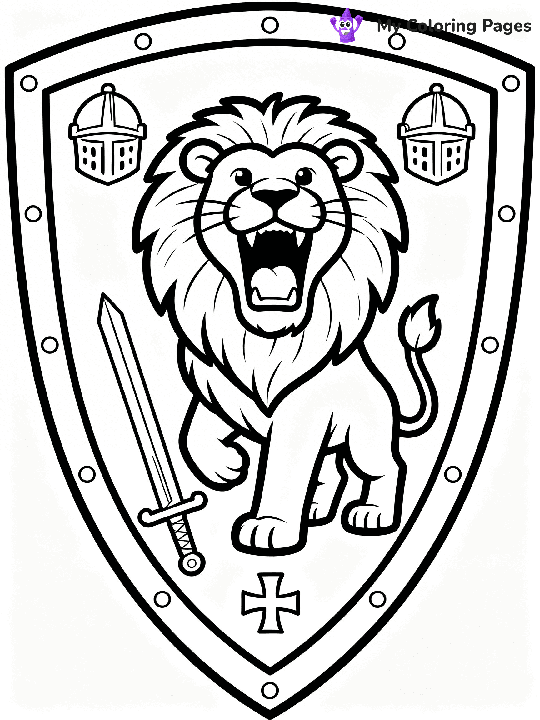 Shield Coloring Pages - 29