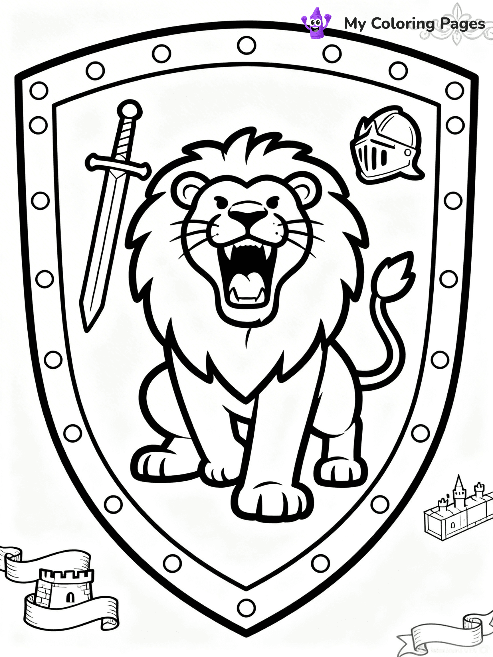 Shield Coloring Pages - 26